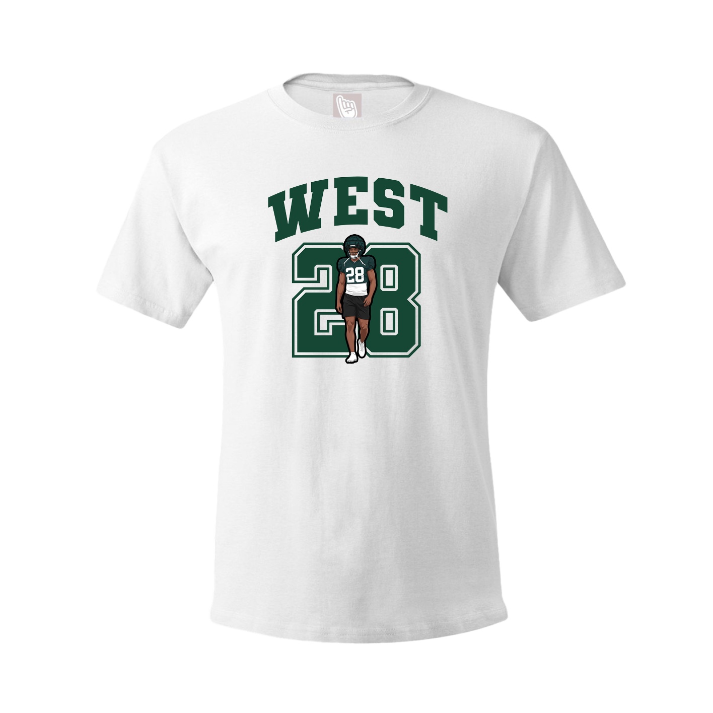 Tee — Number in White
