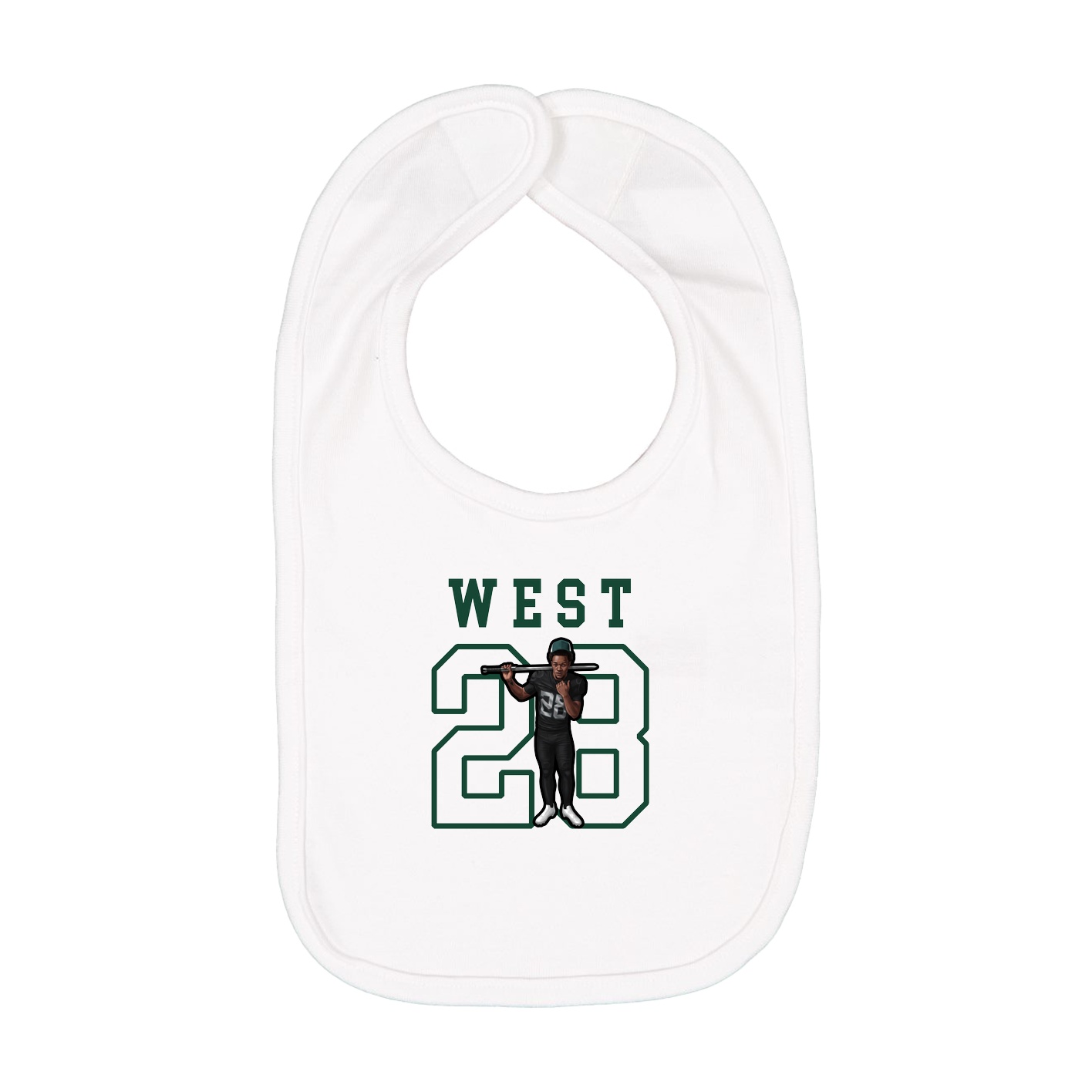 Infant Bib — Shirsey in White