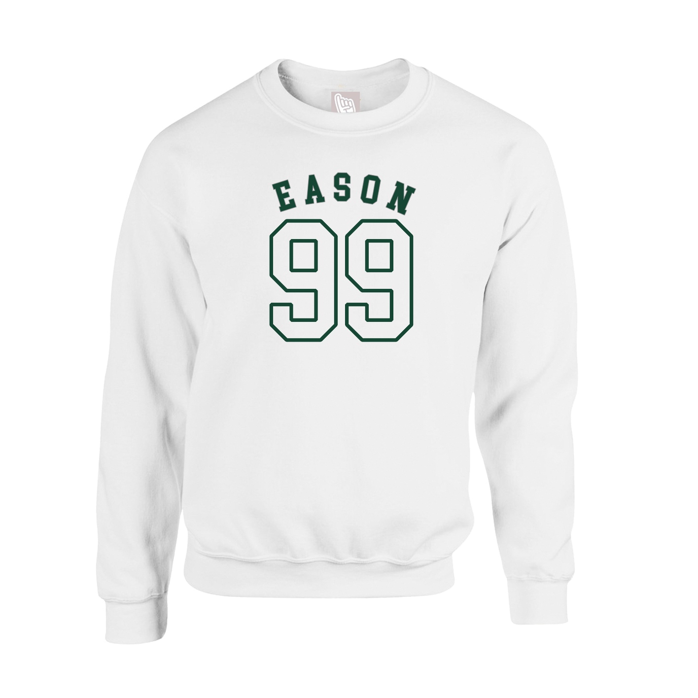Fleece Crew — Shirsey Arch in White
