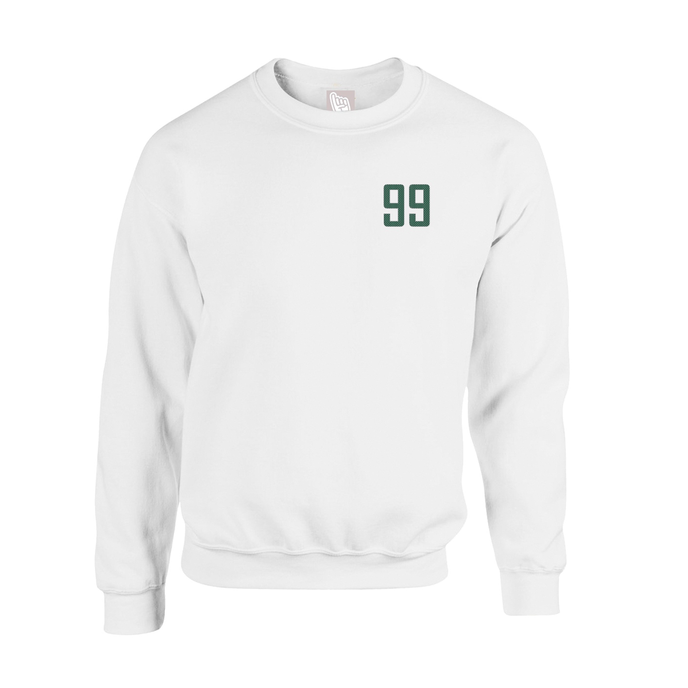Fleece Crew — Front Shirsy in White