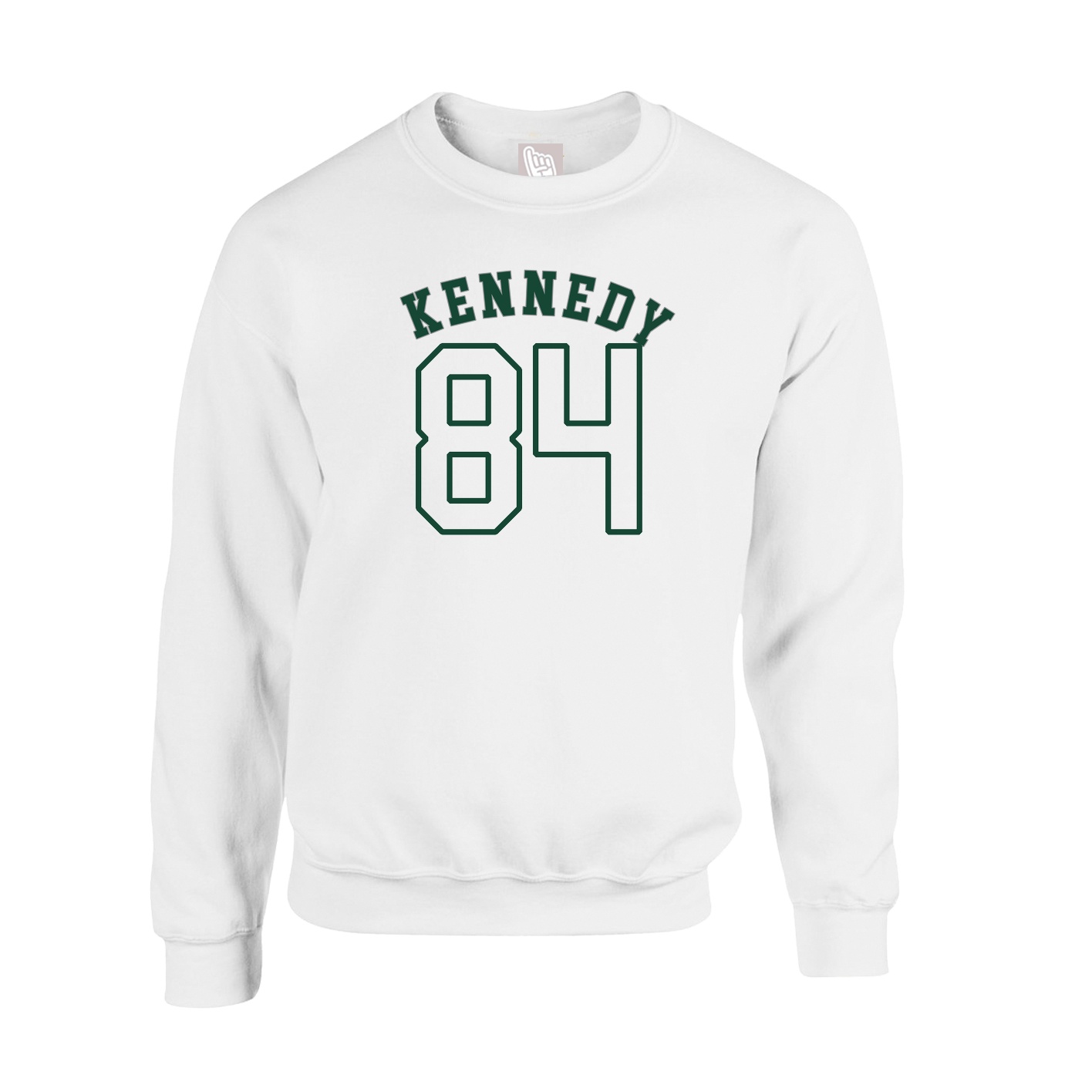 Fleece Crew — Shirsey Arch in White