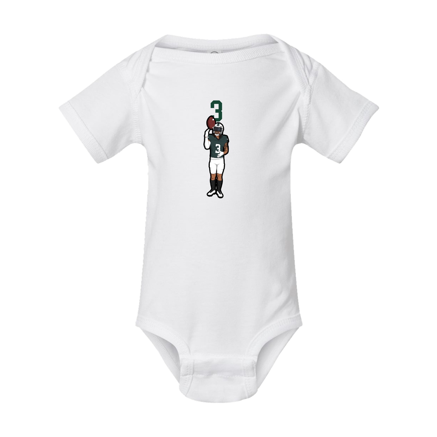 Baby Onesie — Number Top in White