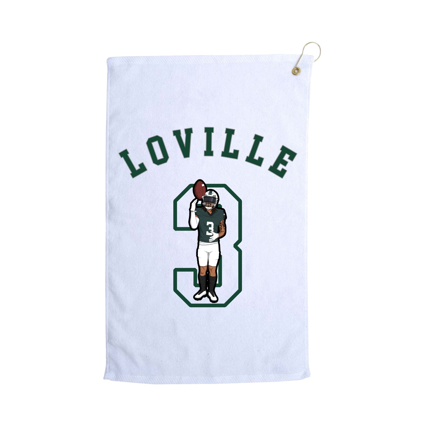 Golf Towel — Shirsey Arch in White