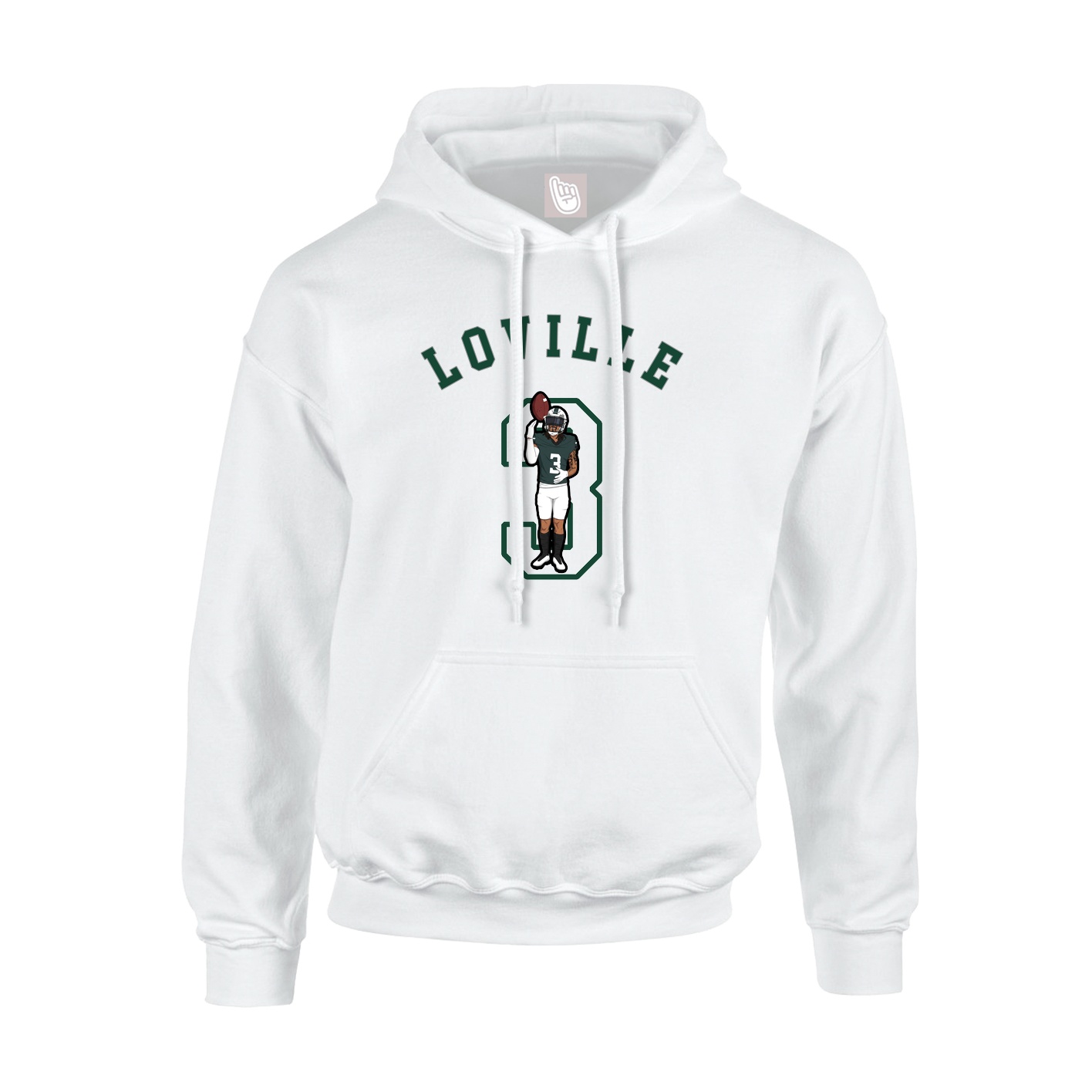 Hoodie — Shirsey Arch in White