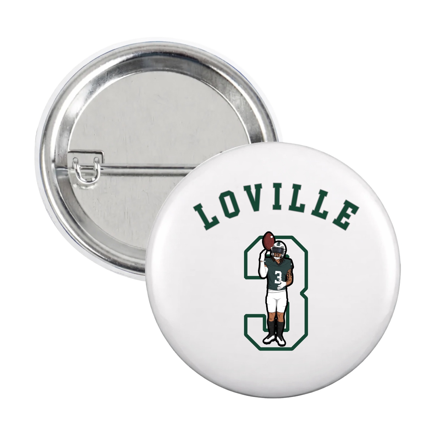 Game Day Button — Shirsey Arch in White
