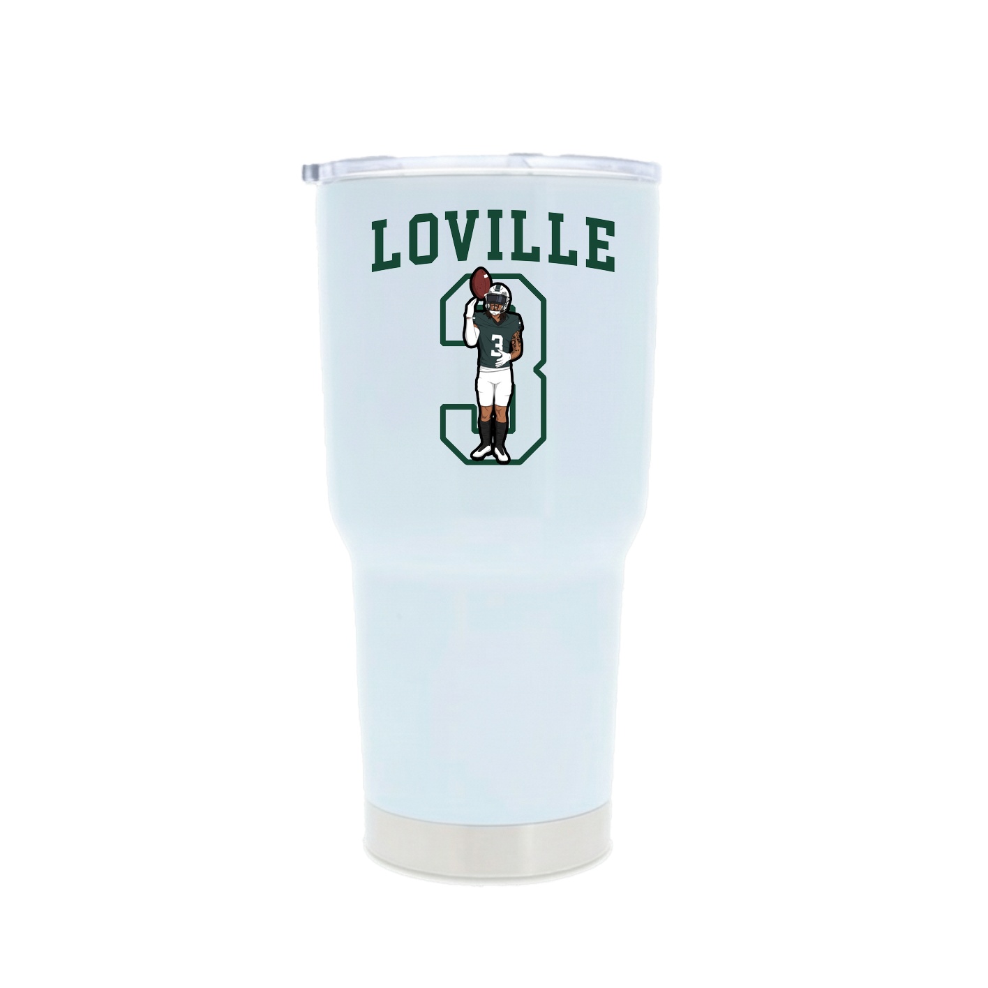 30oz Stainless Steel Tumbler — Shirsey in White