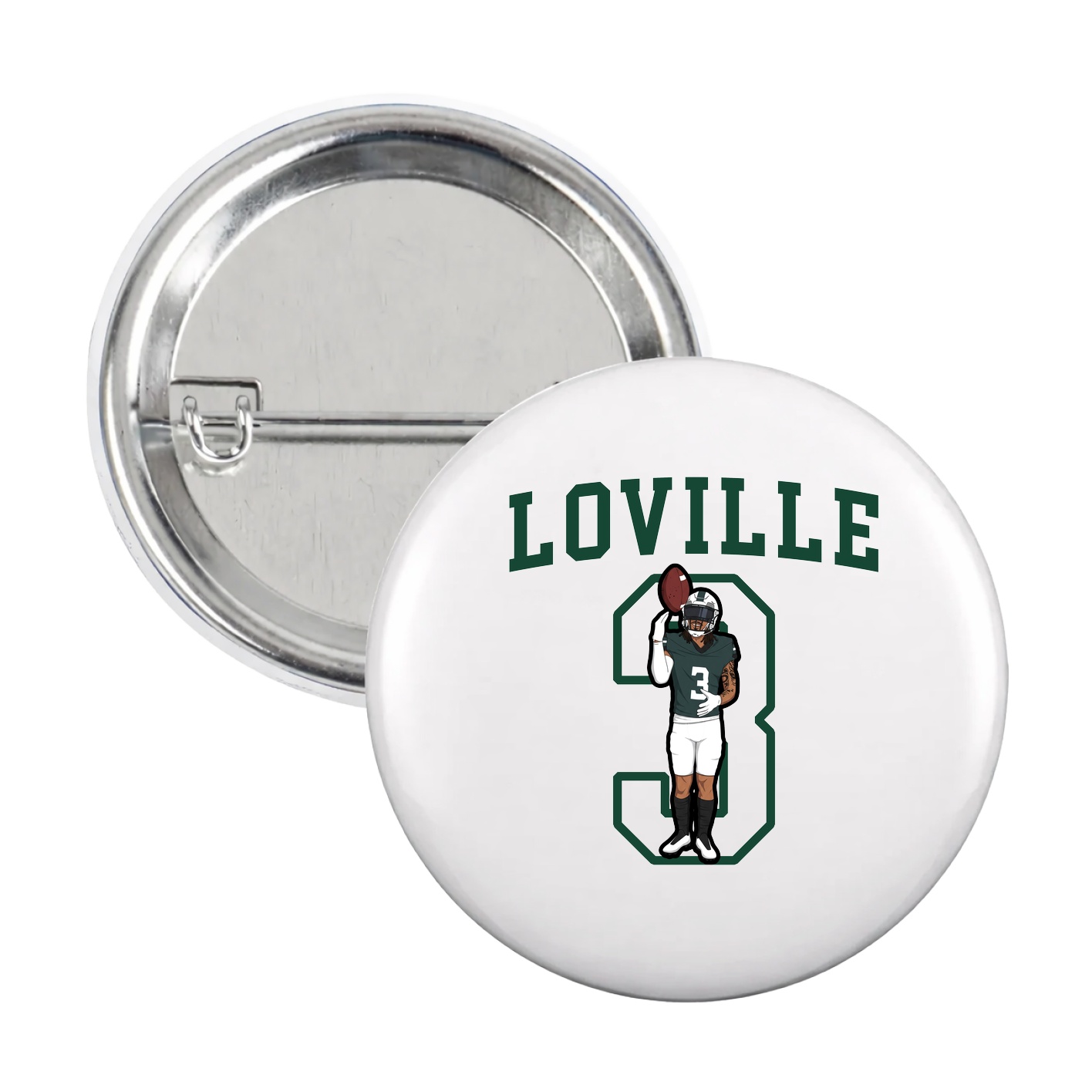 Game Day Button — Shirsey in White