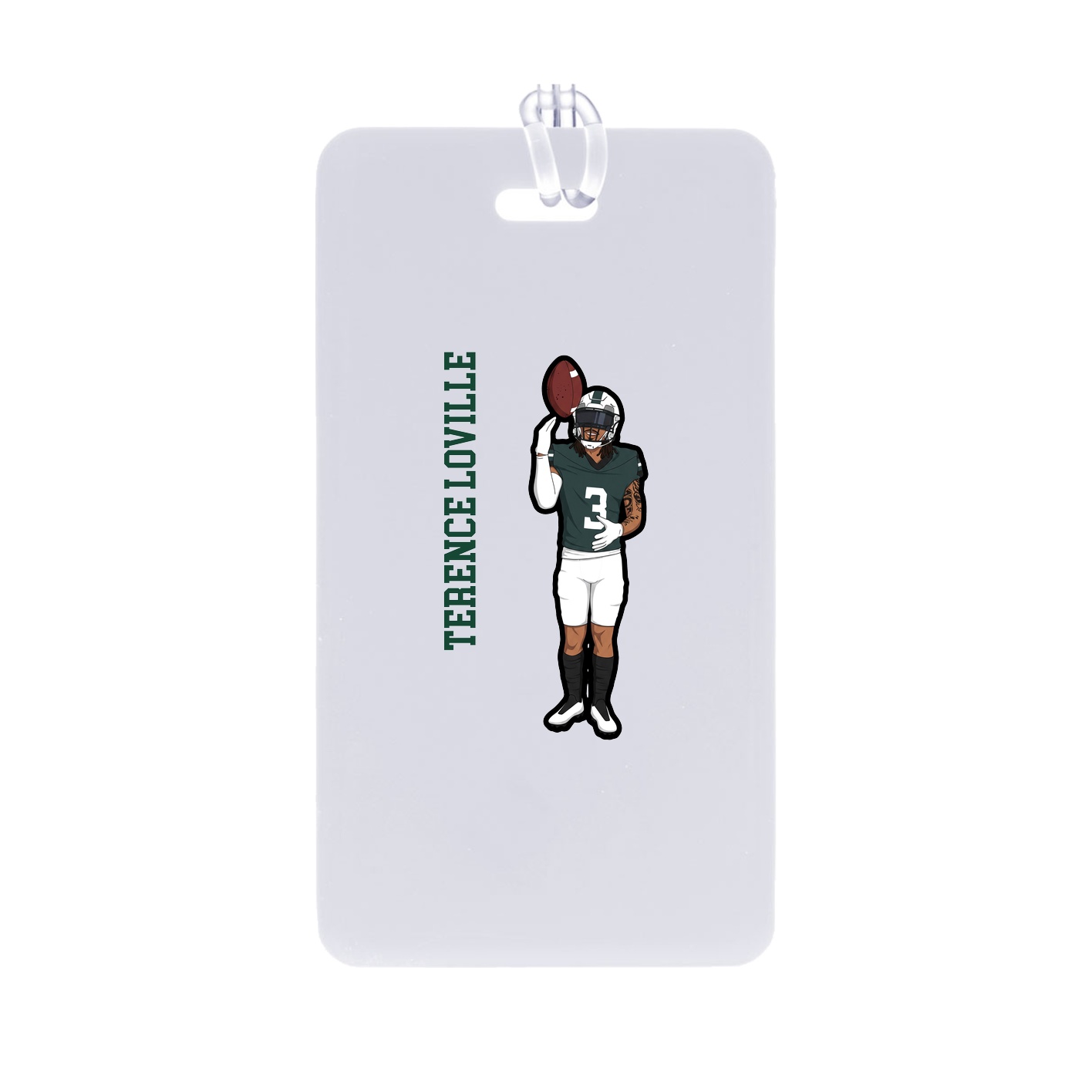 Bag Tag — Name Vertical in Classic
