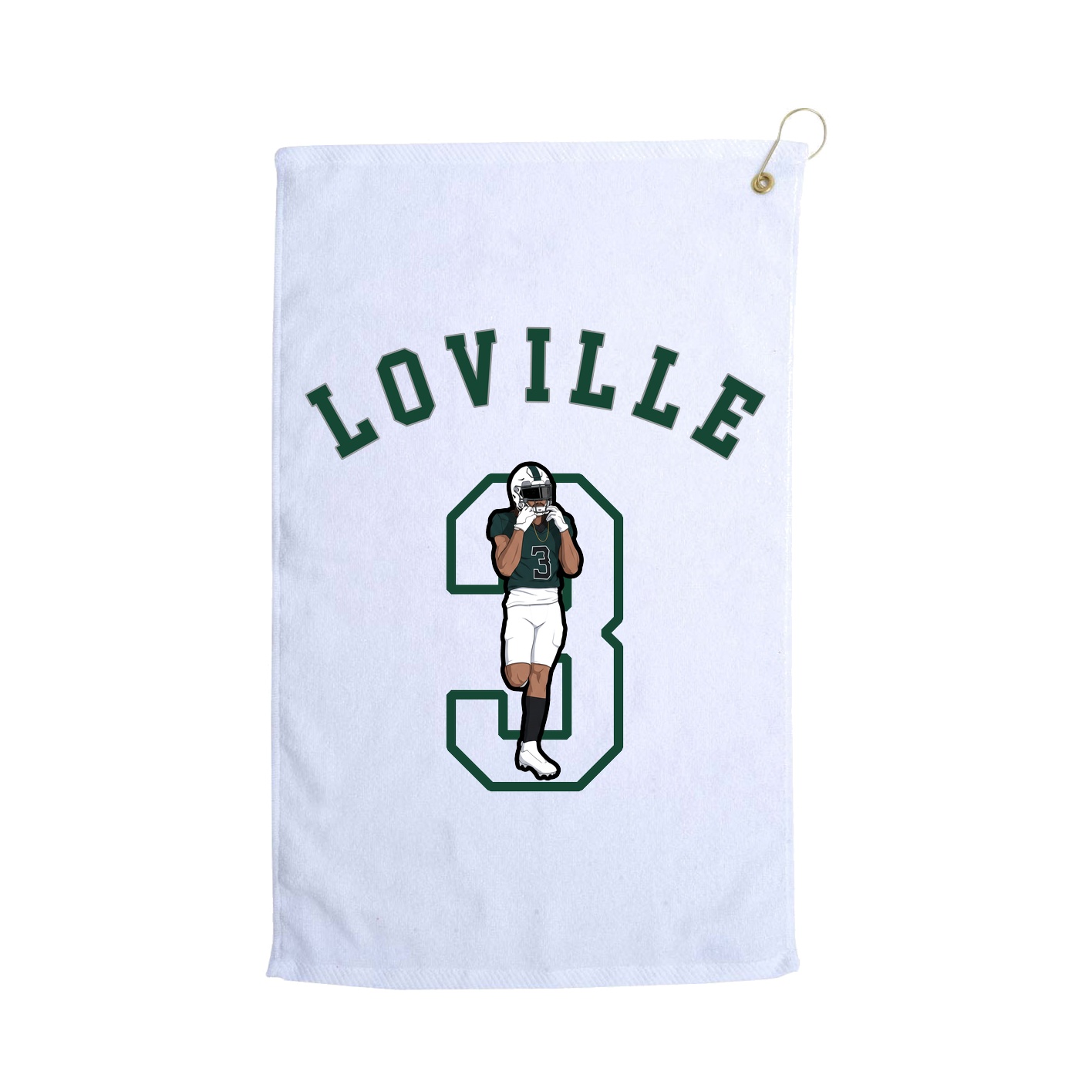 Golf Towel — Shirsey Arch in White