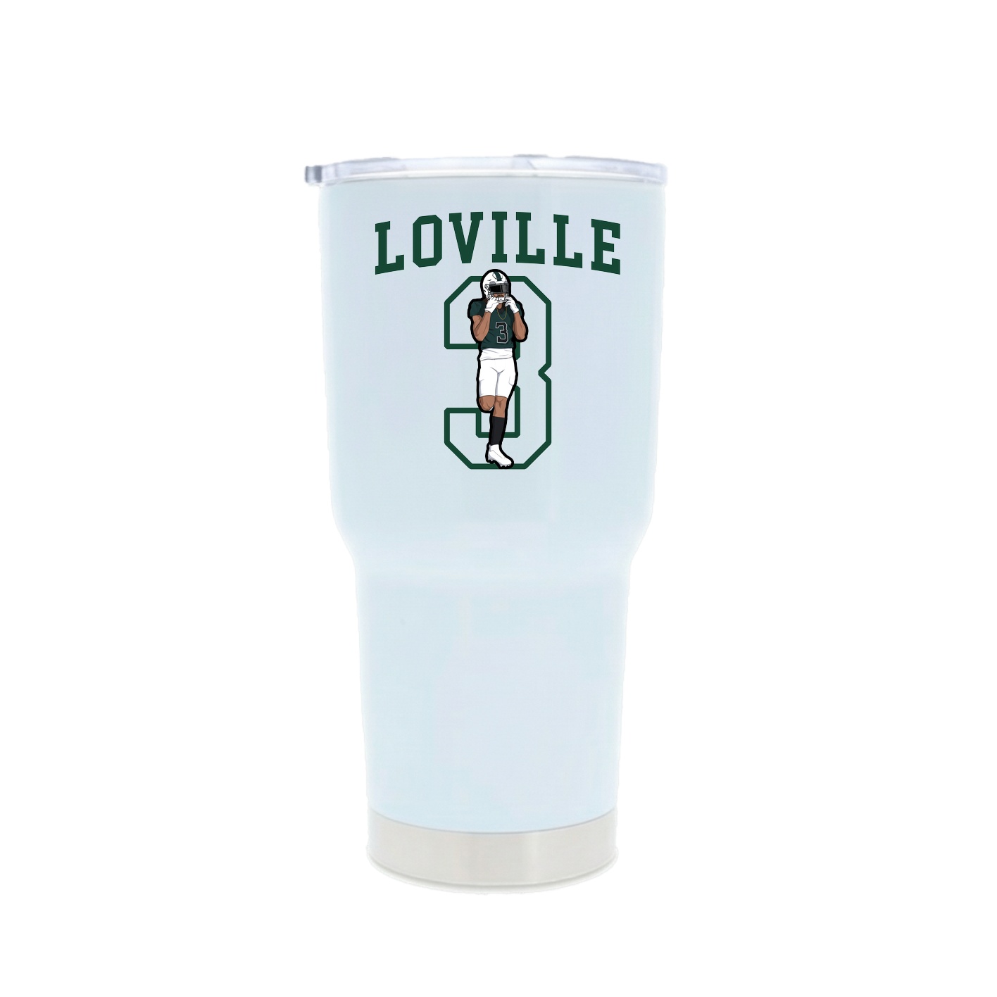 30oz Stainless Steel Tumbler — Shirsey in White