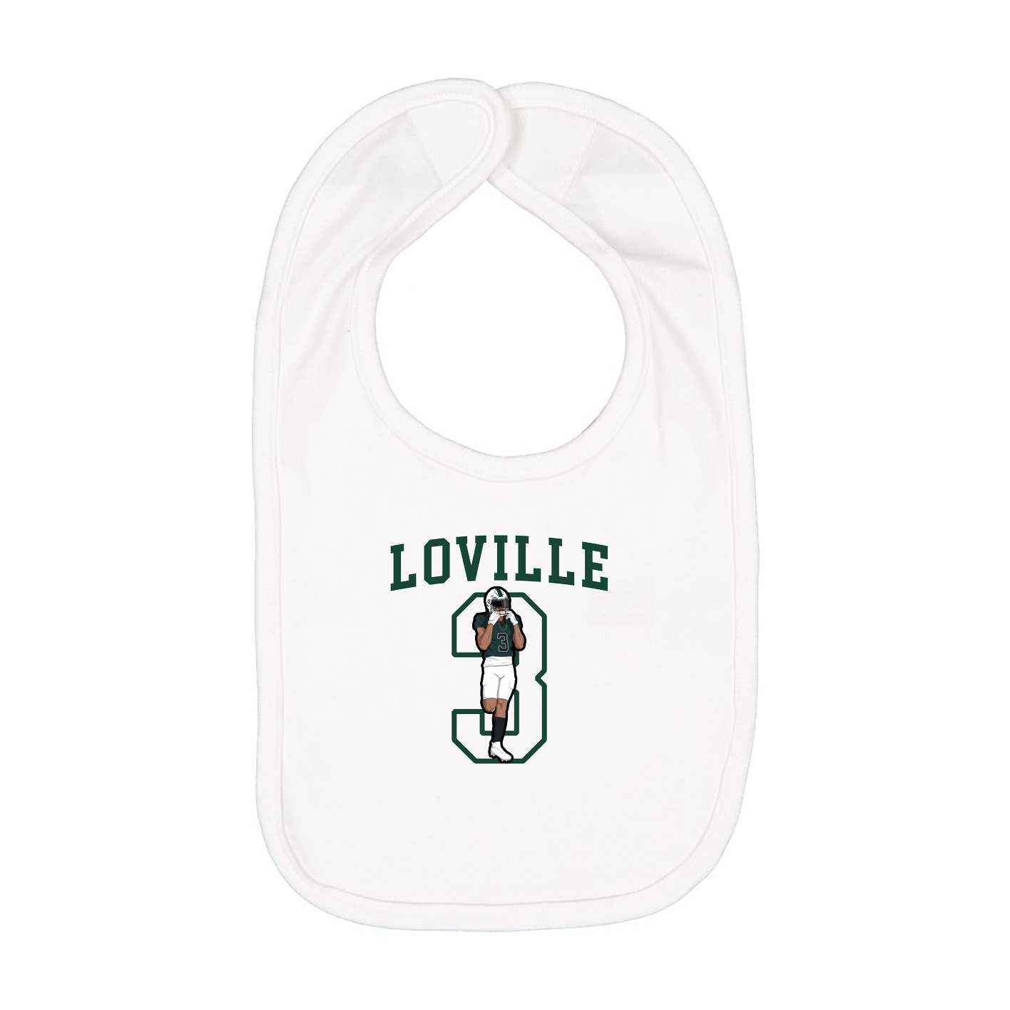Infant Bib — Shirsey in White