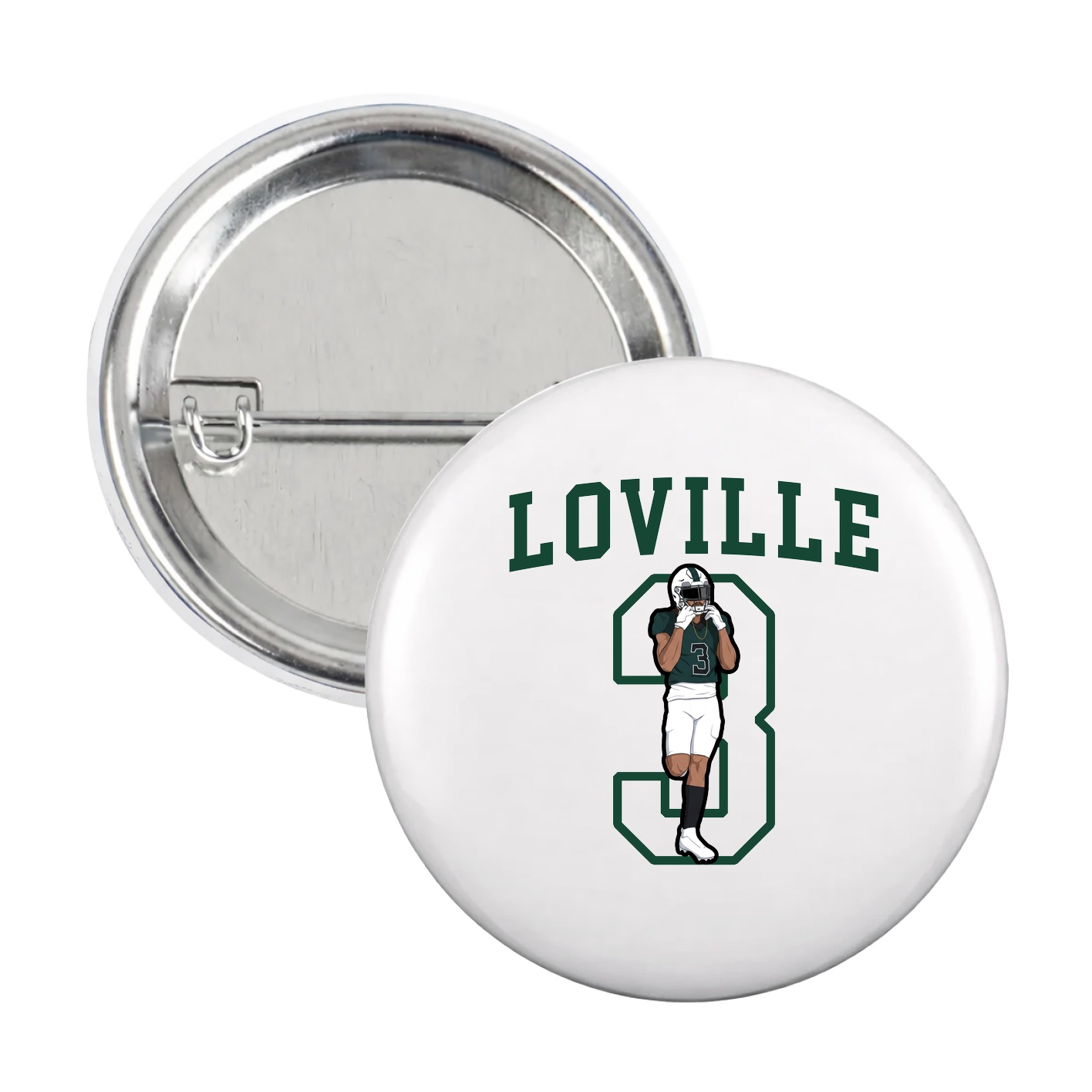 Game Day Button — Shirsey in White