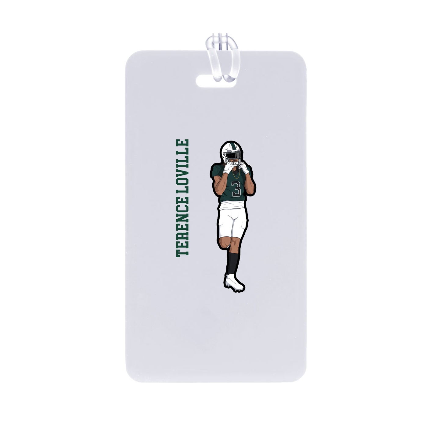 Bag Tag — Name Vertical in Classic