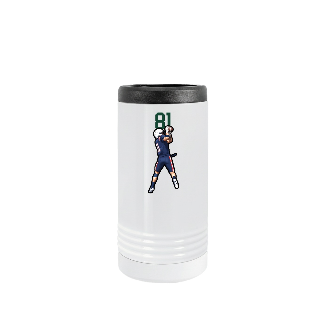 Slim Beverage Holder — Number Top in White
