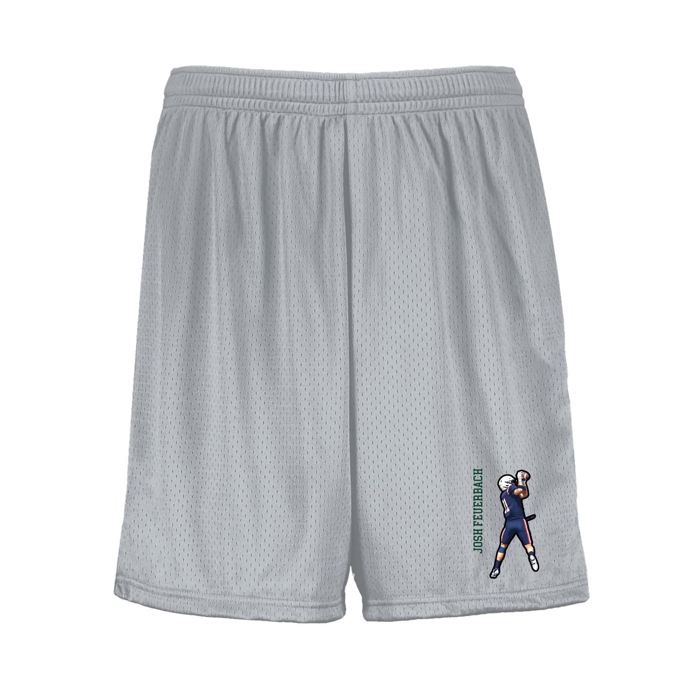 Shorts — Name Vertical in Silver