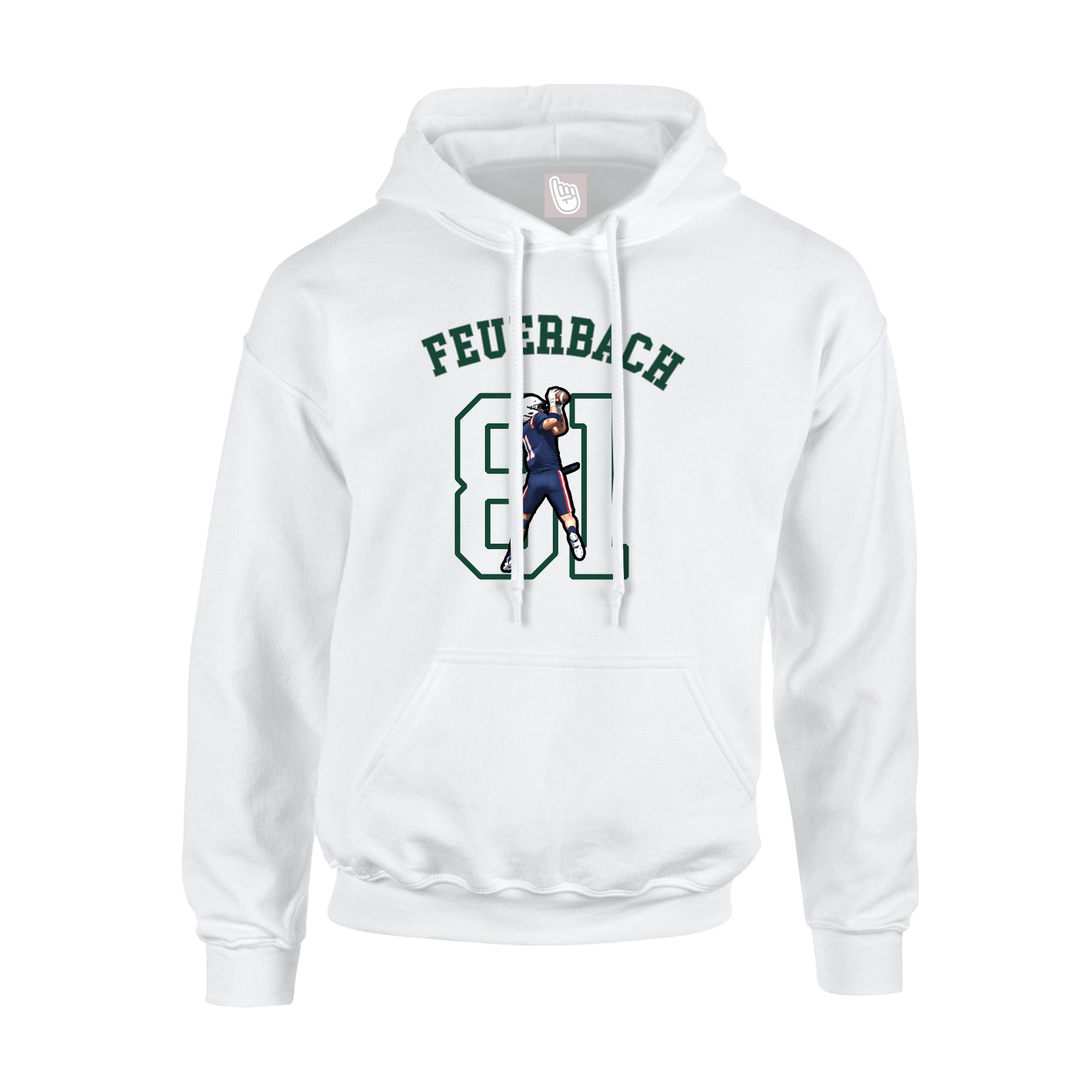 Youth Hoodie — Shirsey Arch in White