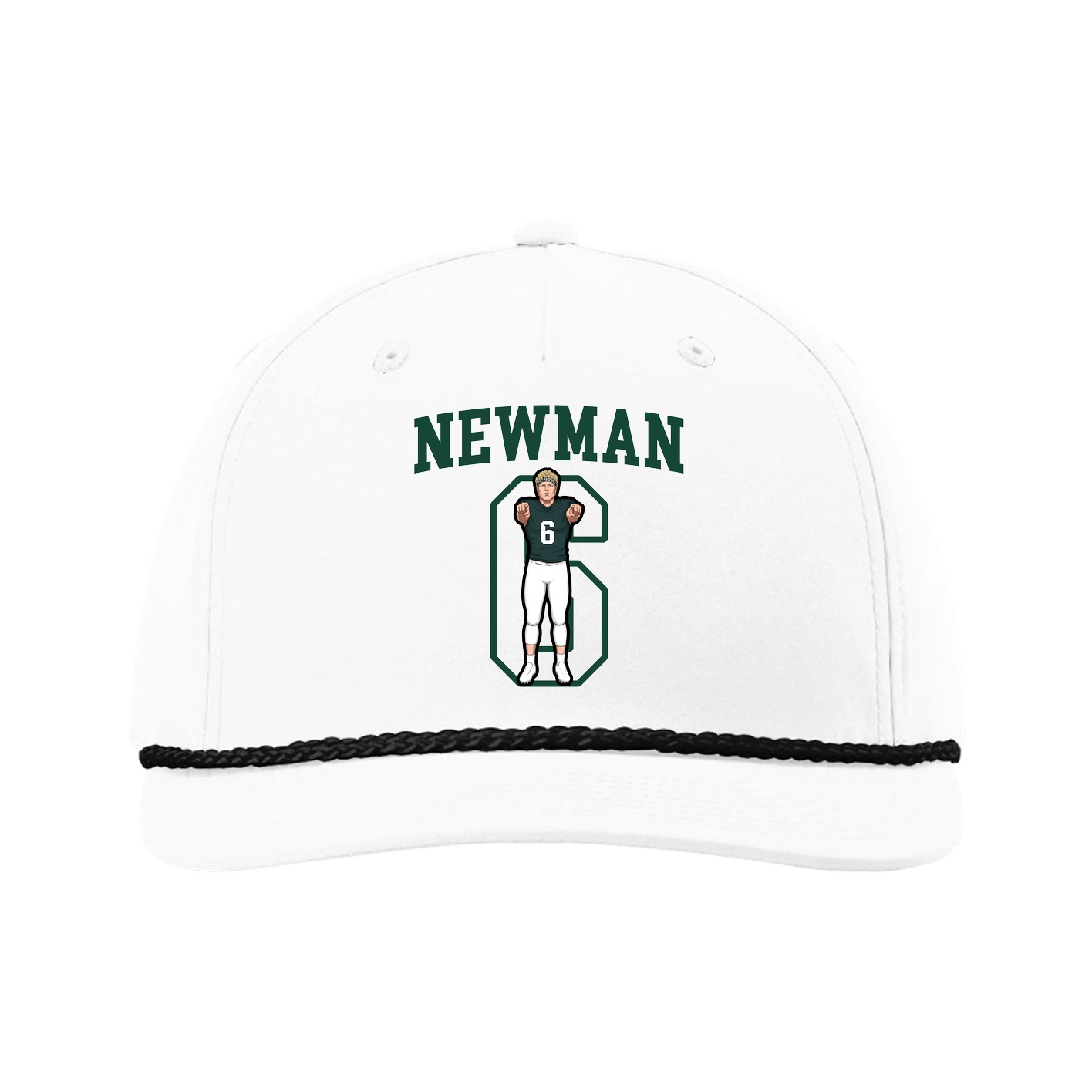 Five-Panel Classic Rope Cap — Shirsey in White