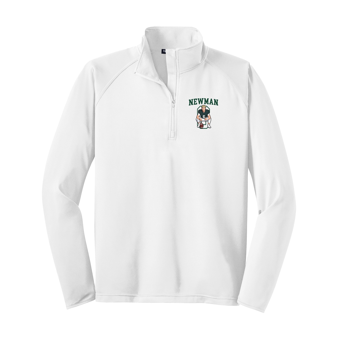 Q-Zip Pullover — Shirsey in White
