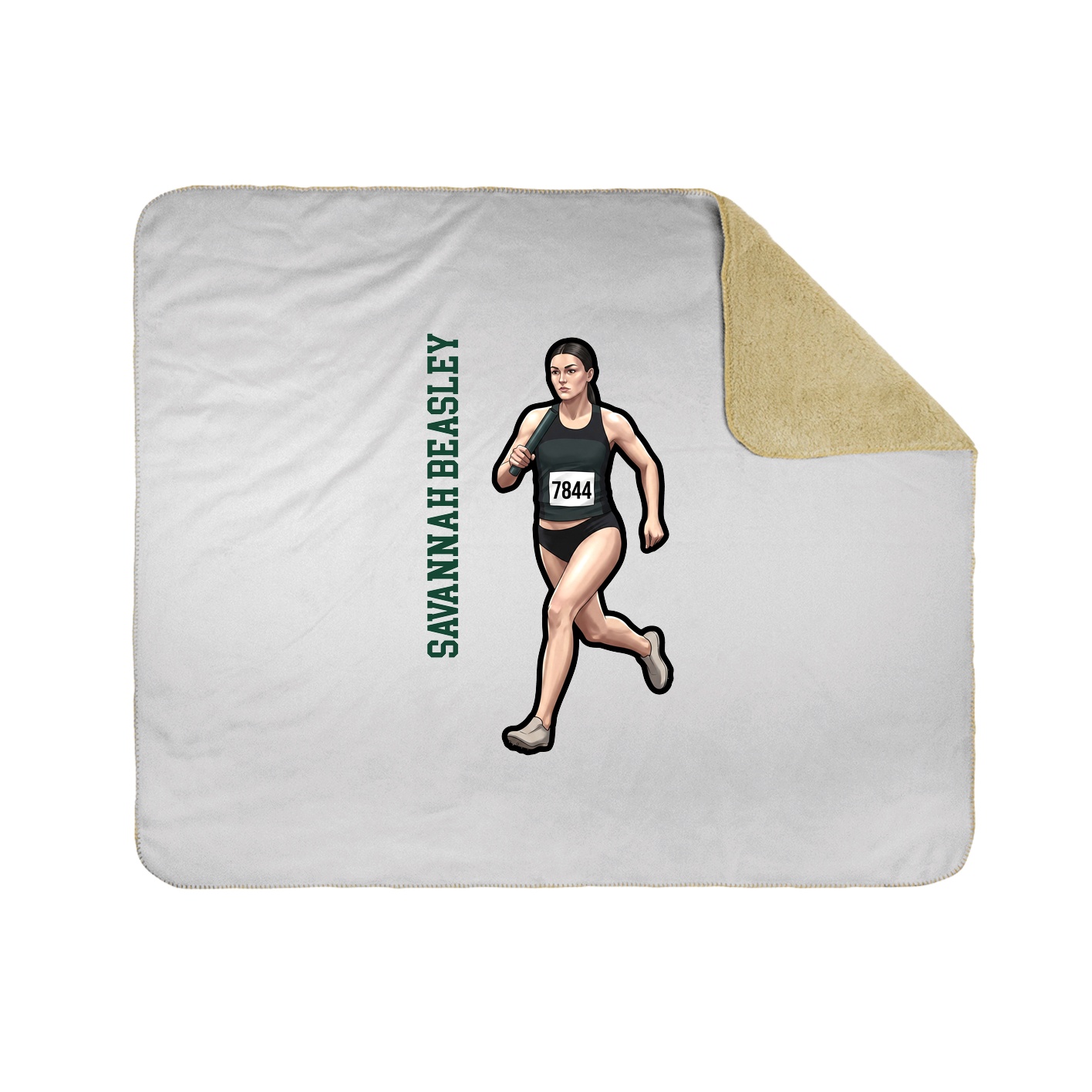 50x60 Sherpa Lined Throw Blanket