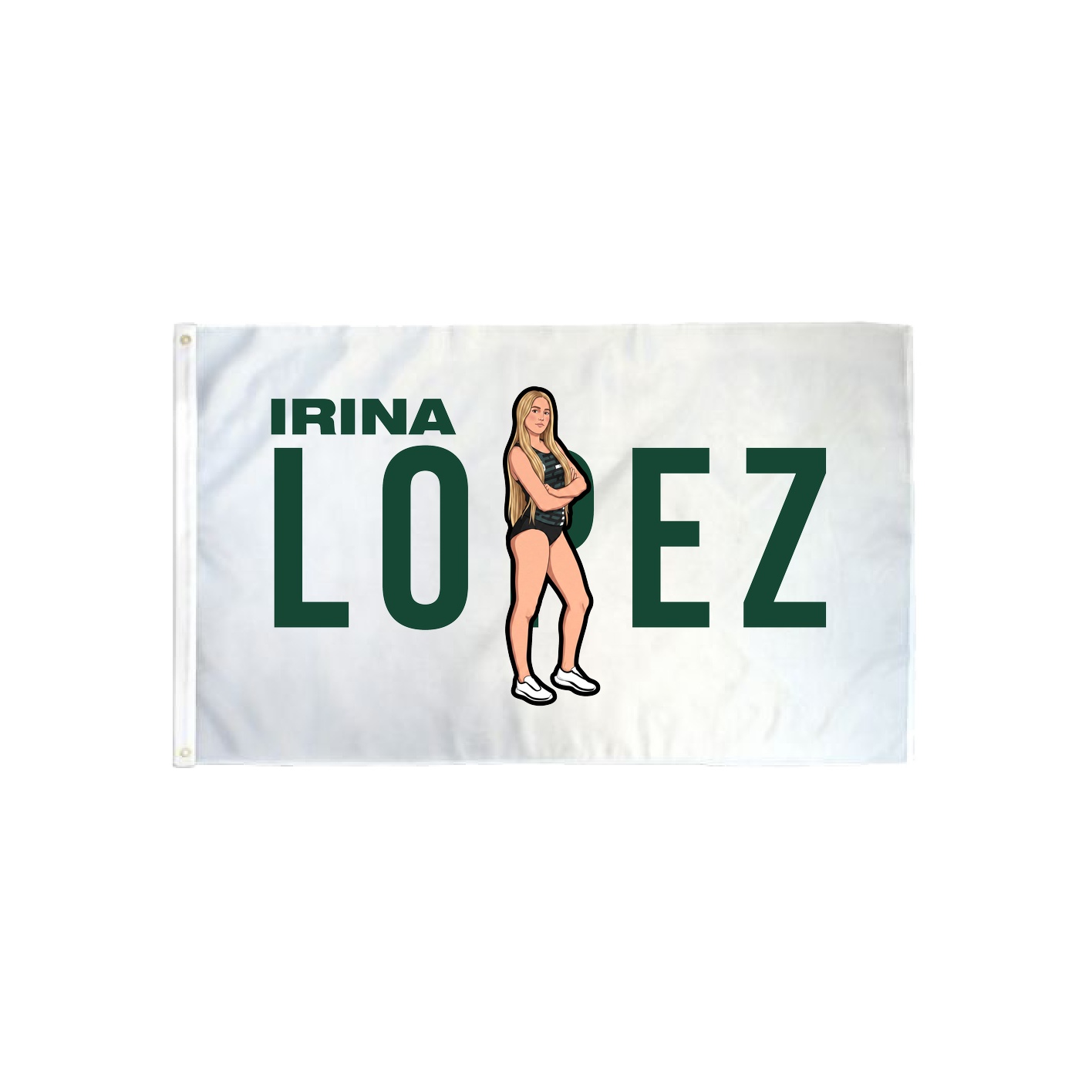 3x5 Flag — Player Name in Classic