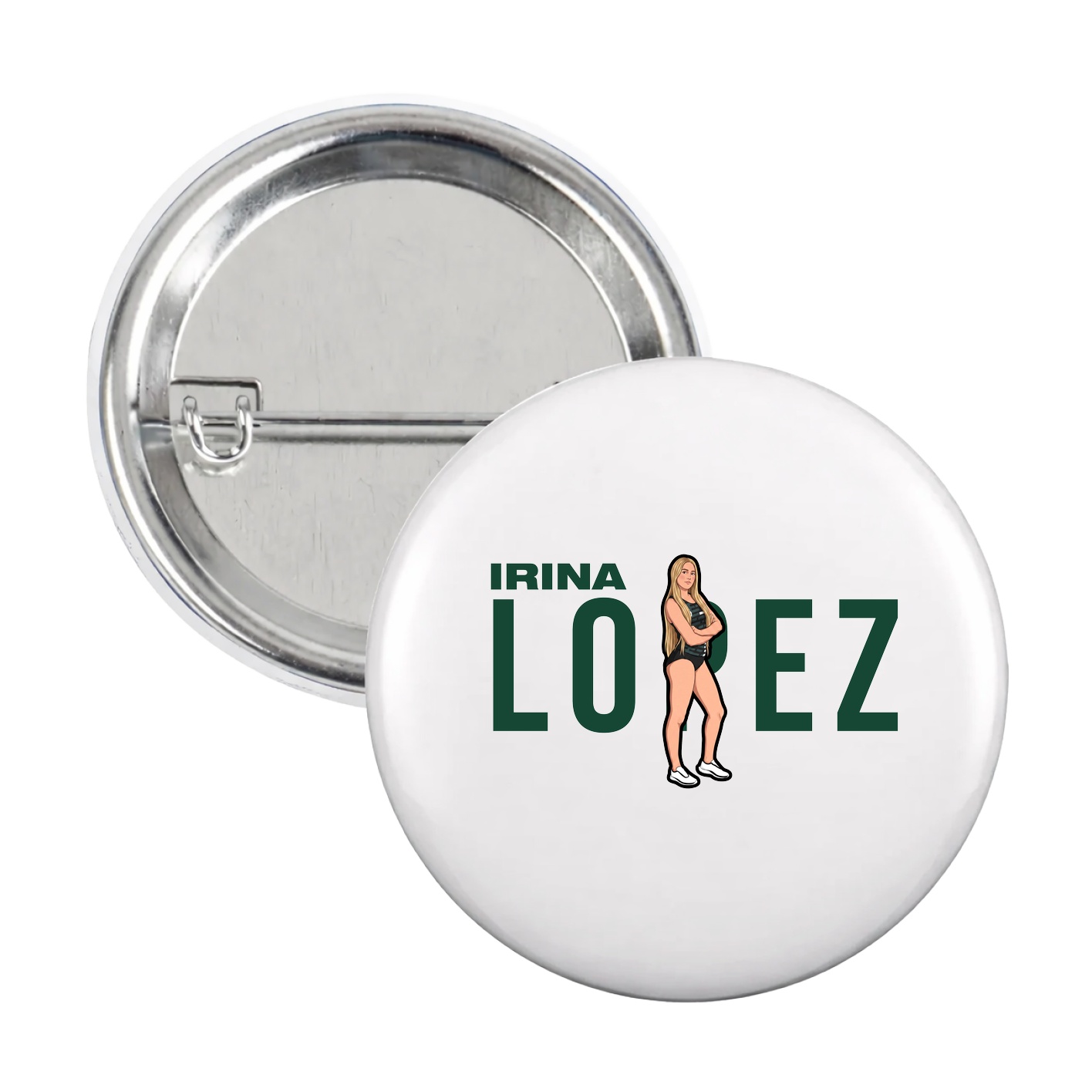 Game Day Button — Player Name in White