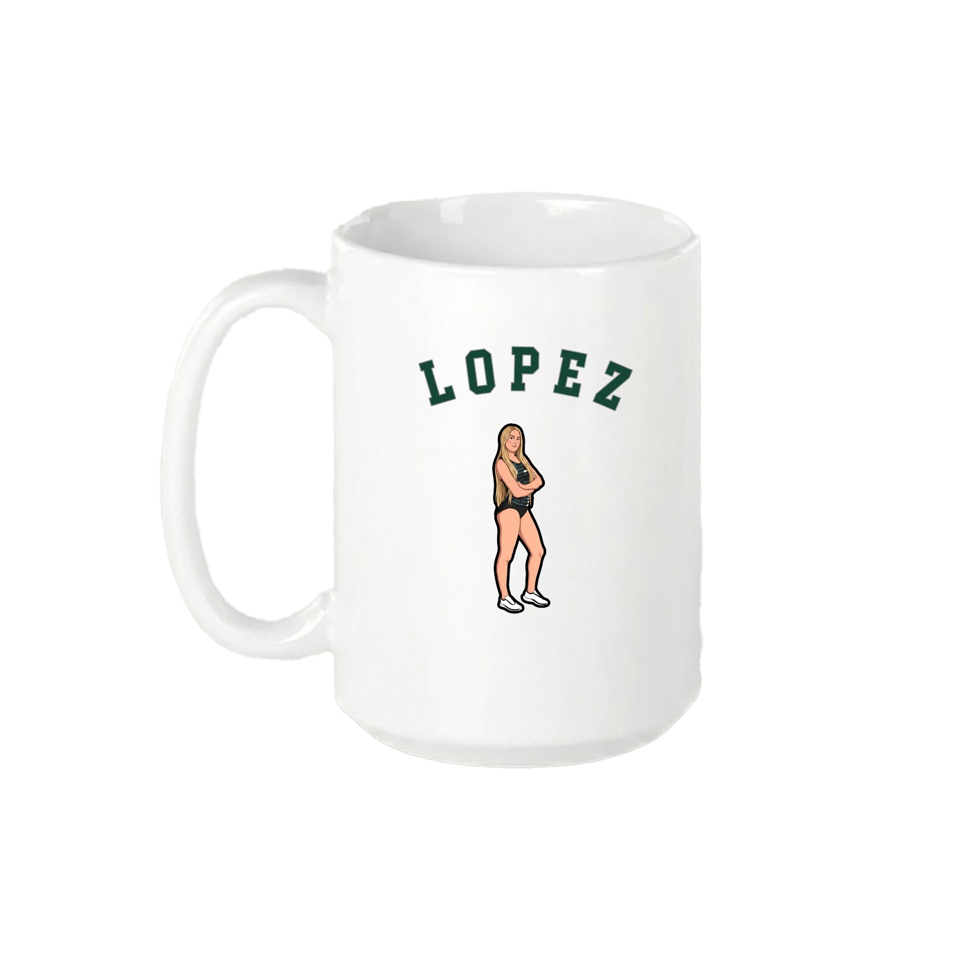 15oz Coffee Mug — Shirsey Arch in White