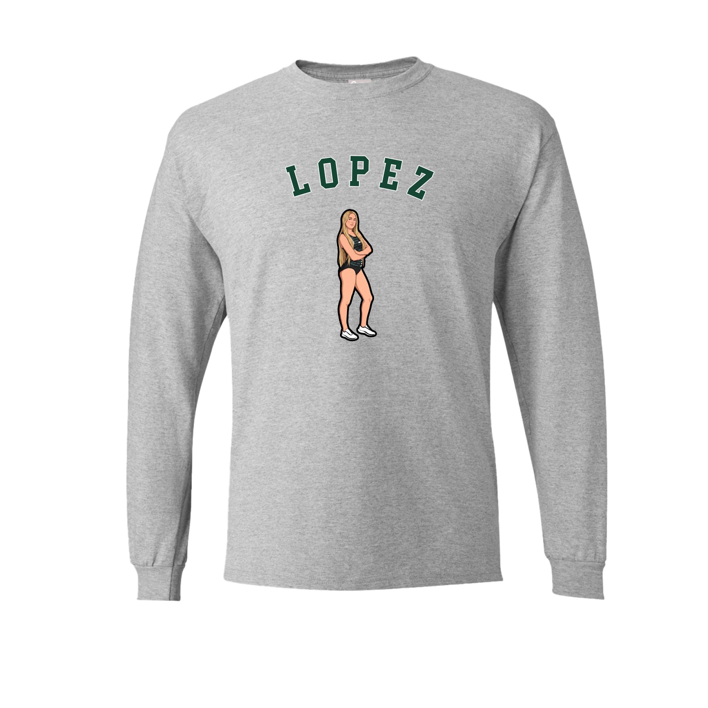 Long Sleeve Tee — Shirsey Arch in Grey
