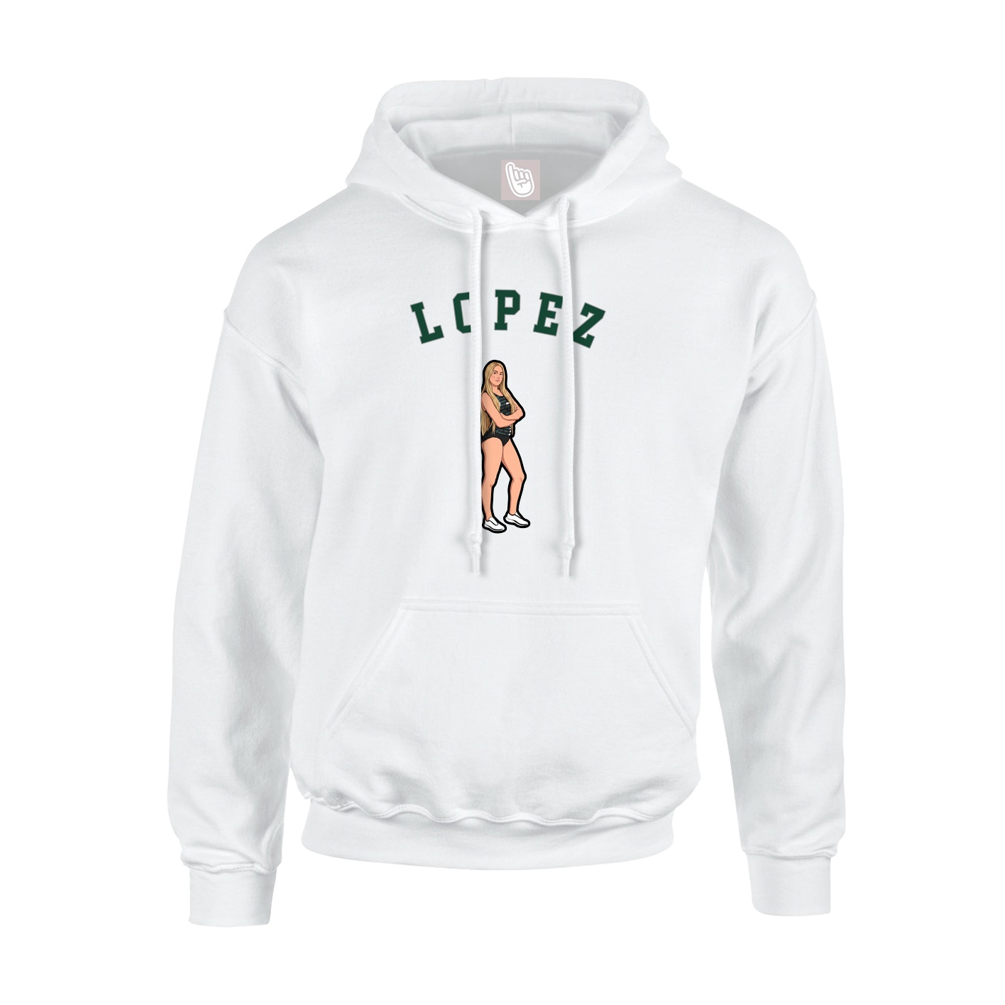Hoodie — Shirsey Arch in White