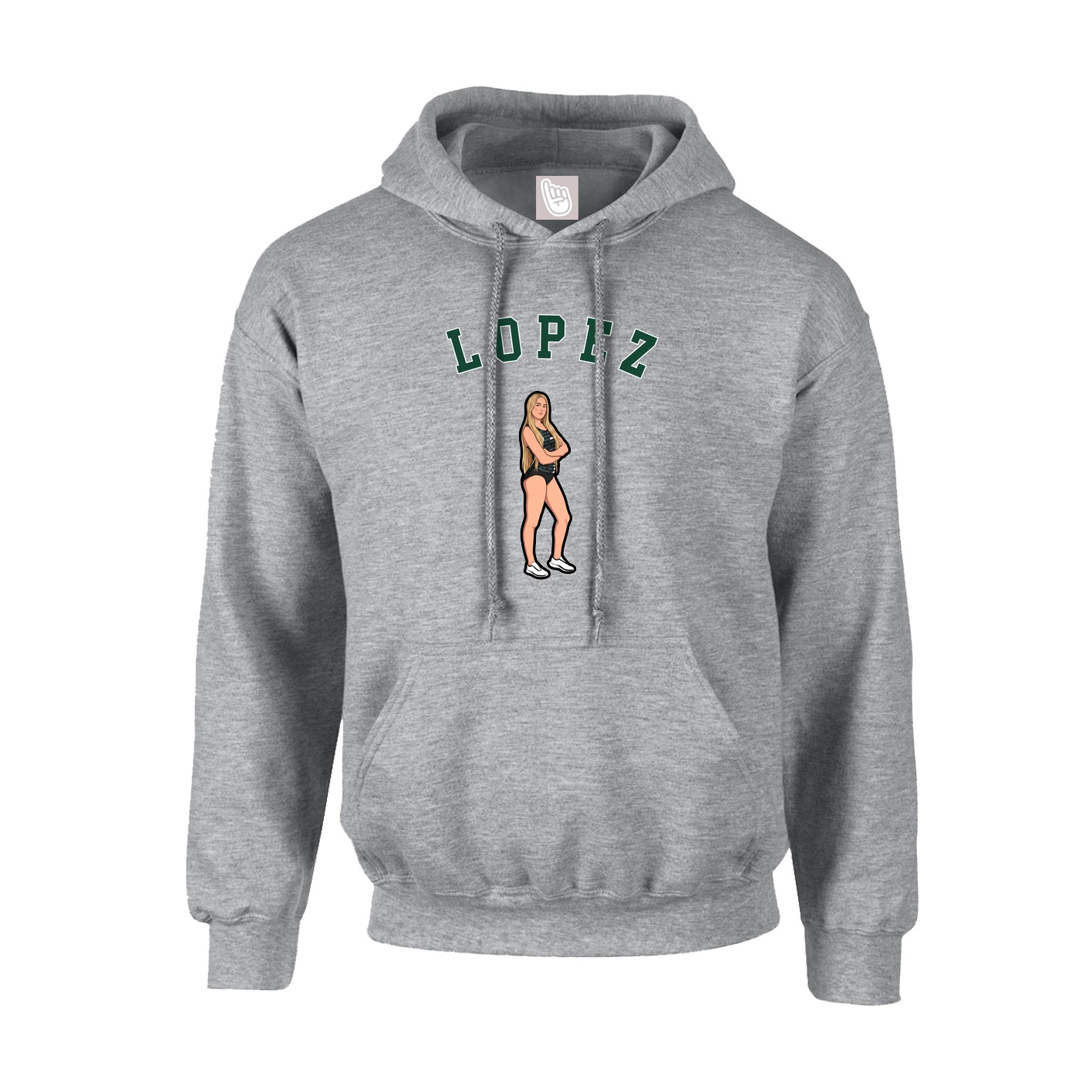 Youth Hoodie — Shirsey Arch in Grey