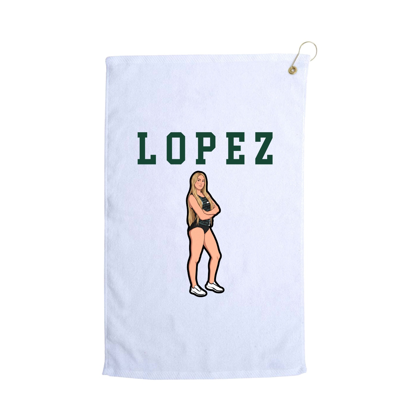 Golf Towel — Shirsey in White