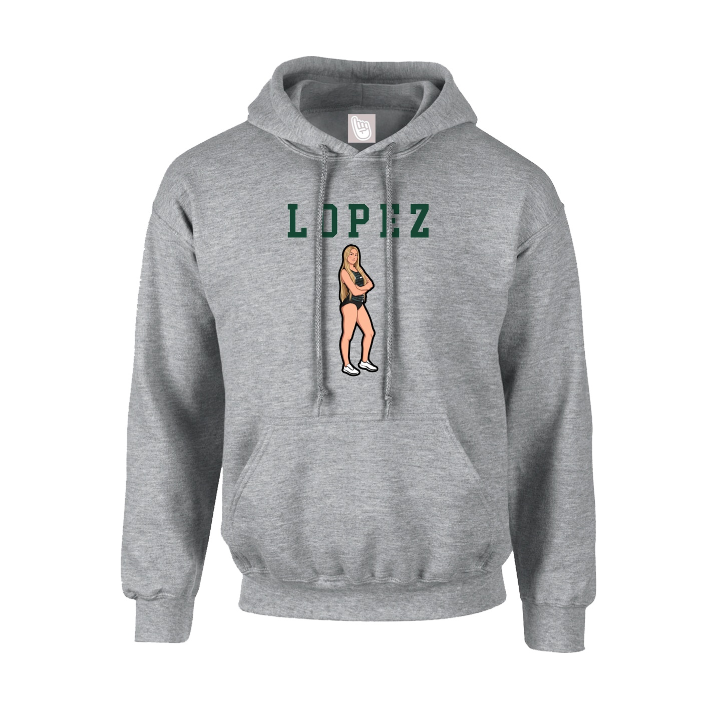 Hoodie — Shirsey in Grey