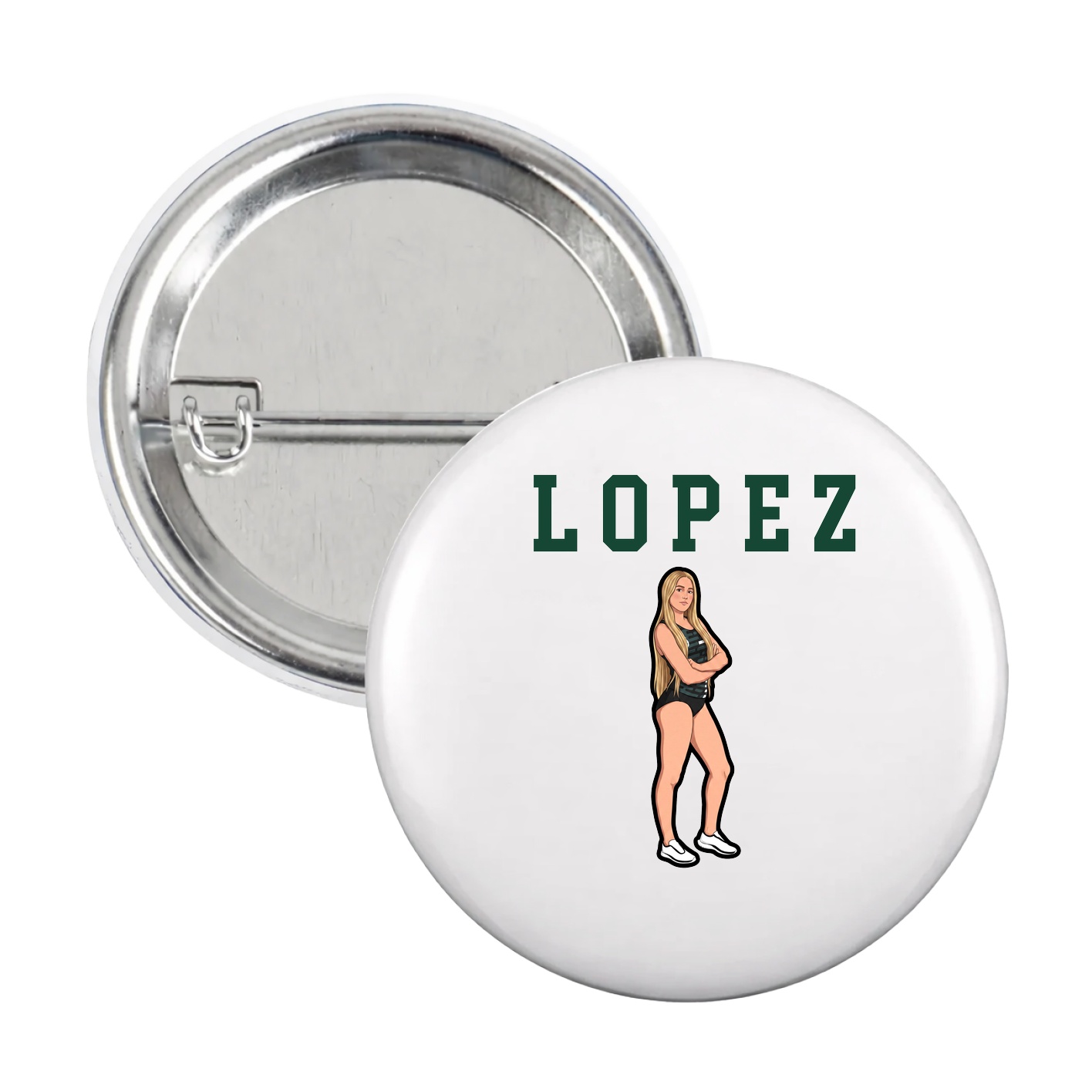 Game Day Button — Shirsey in White