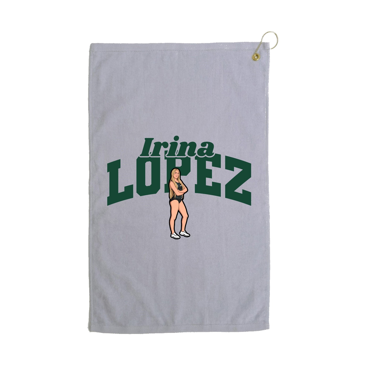 Golf Towel — Signature Arch in Grey