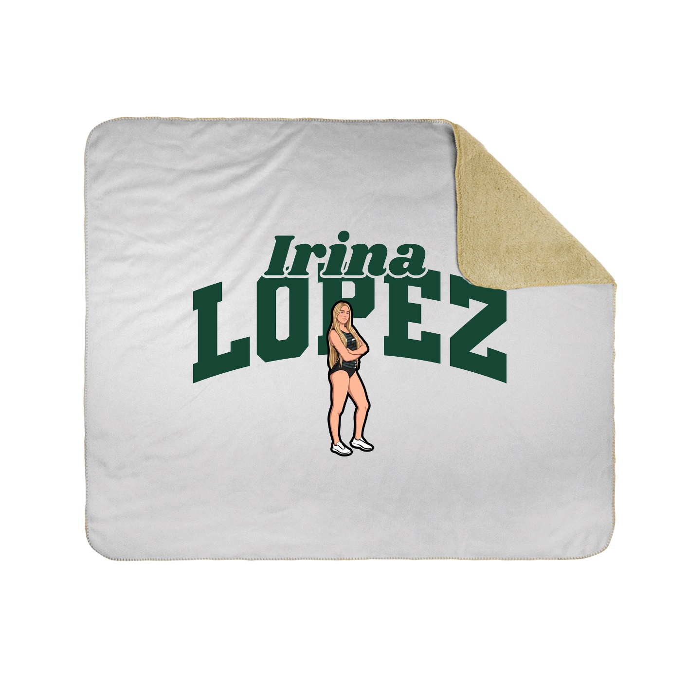 Throw Blanket — Signature Arch in White