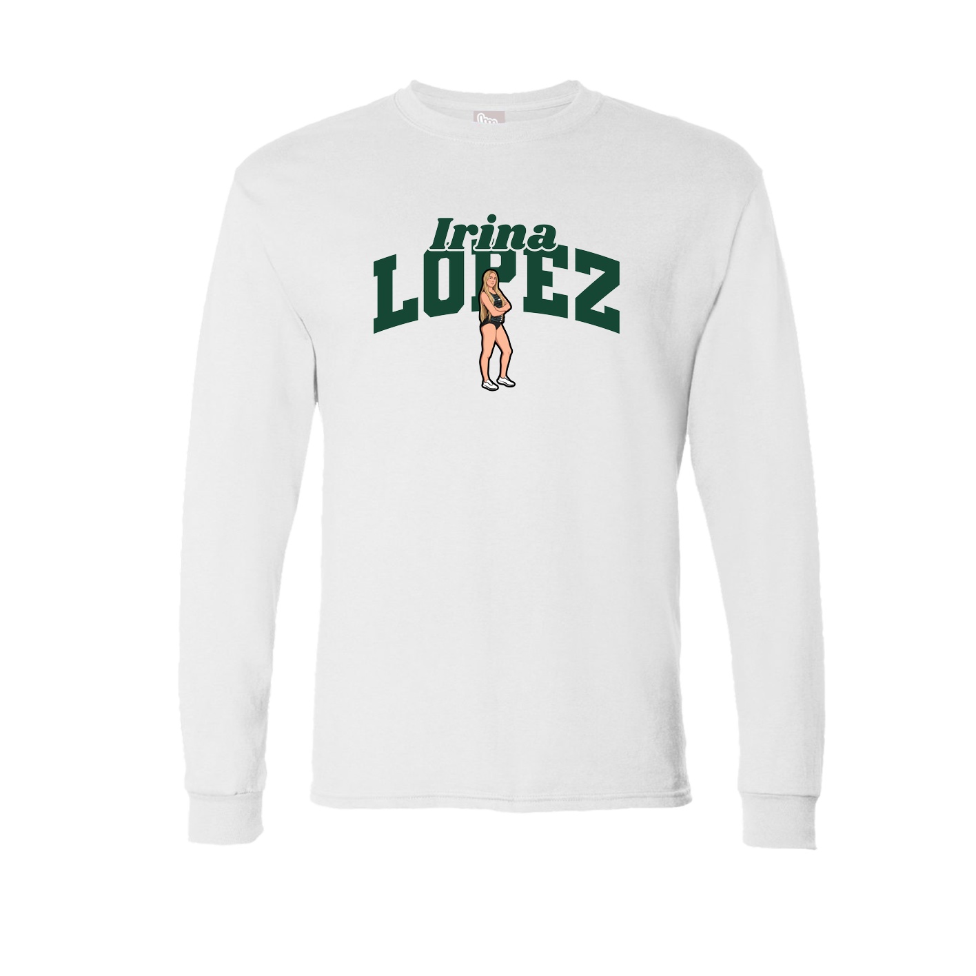 Long Sleeve Tee — Signature Arch in White