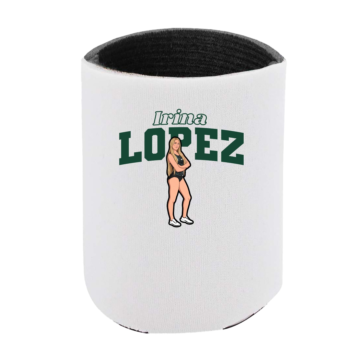 Can Holder — Name Arch in White