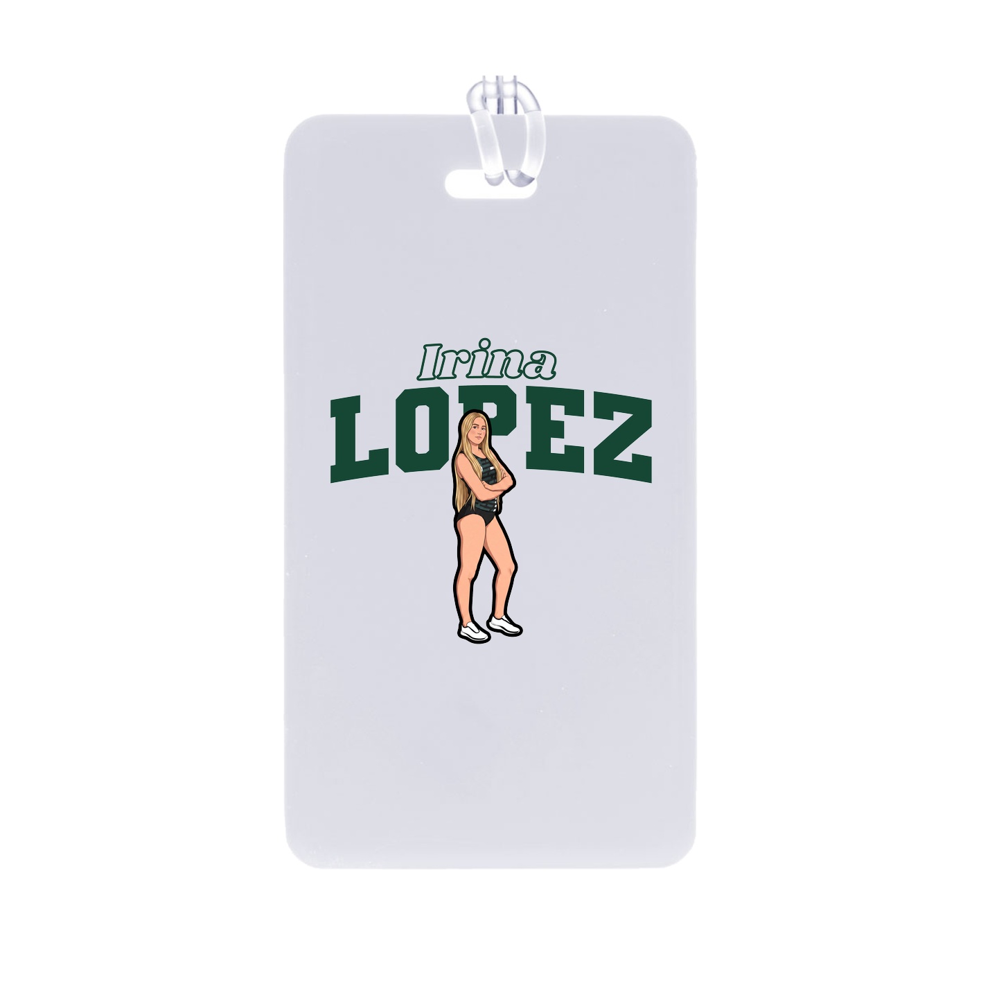 Bag Tag — Name Arch in Classic