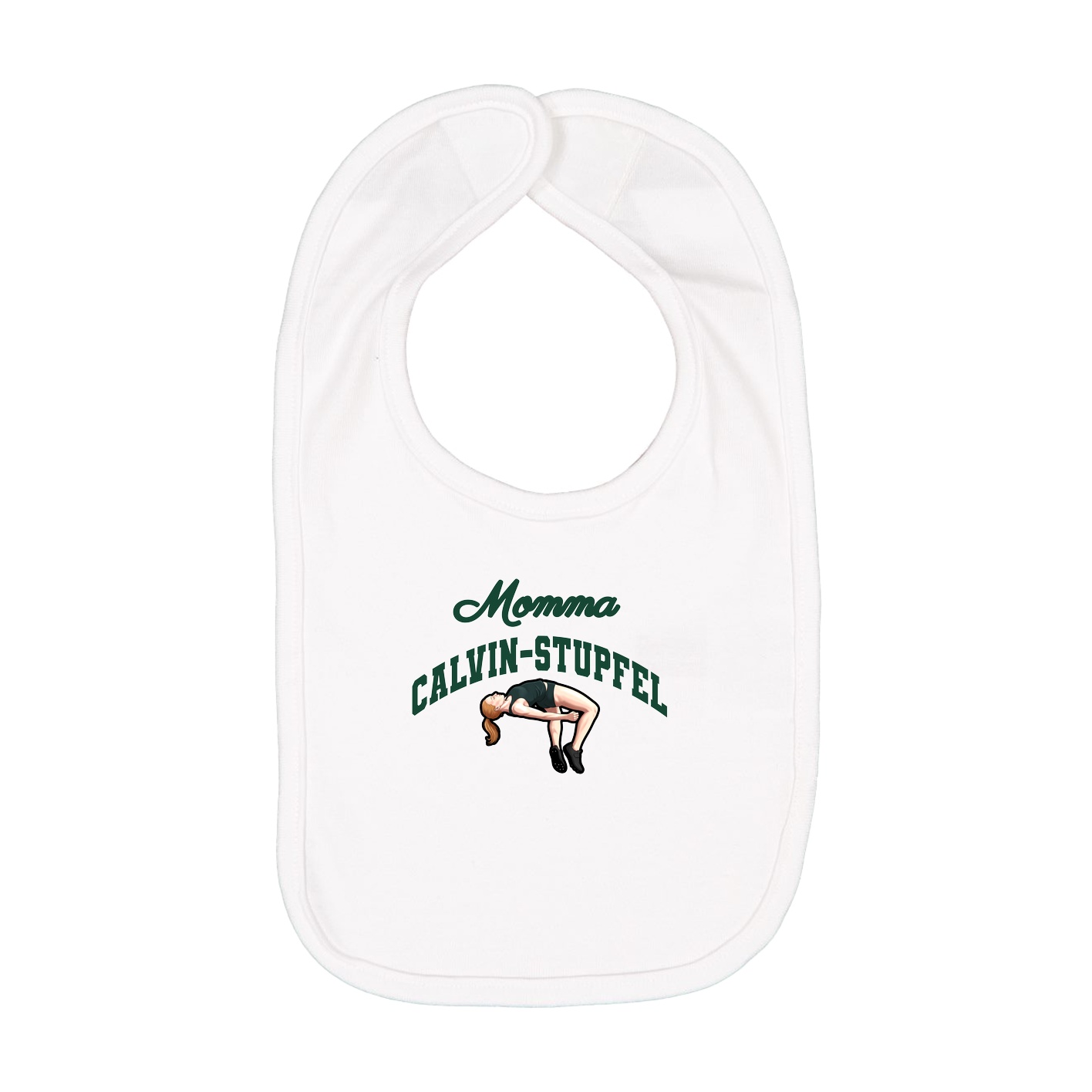 Infant Bib — Mothers Day Arch in White