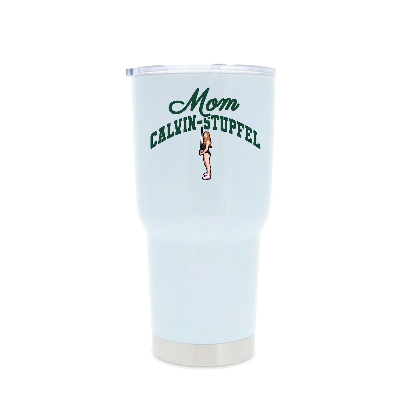 30oz Stainless Steel Tumbler — Mothers Day Arch in White