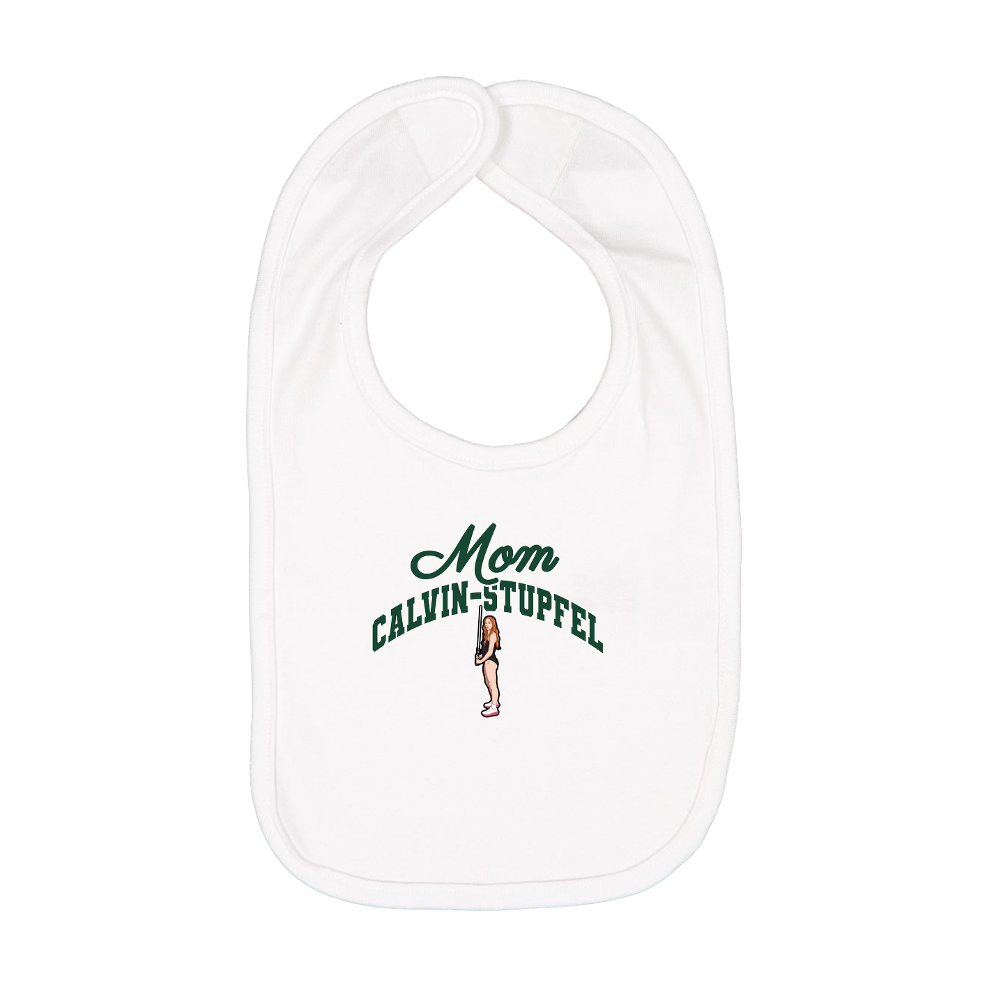 Infant Bib — Mothers Day Arch in White