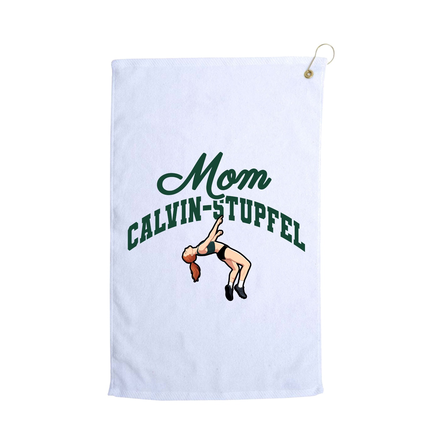 Golf Towel — Mothers Day Arch in White