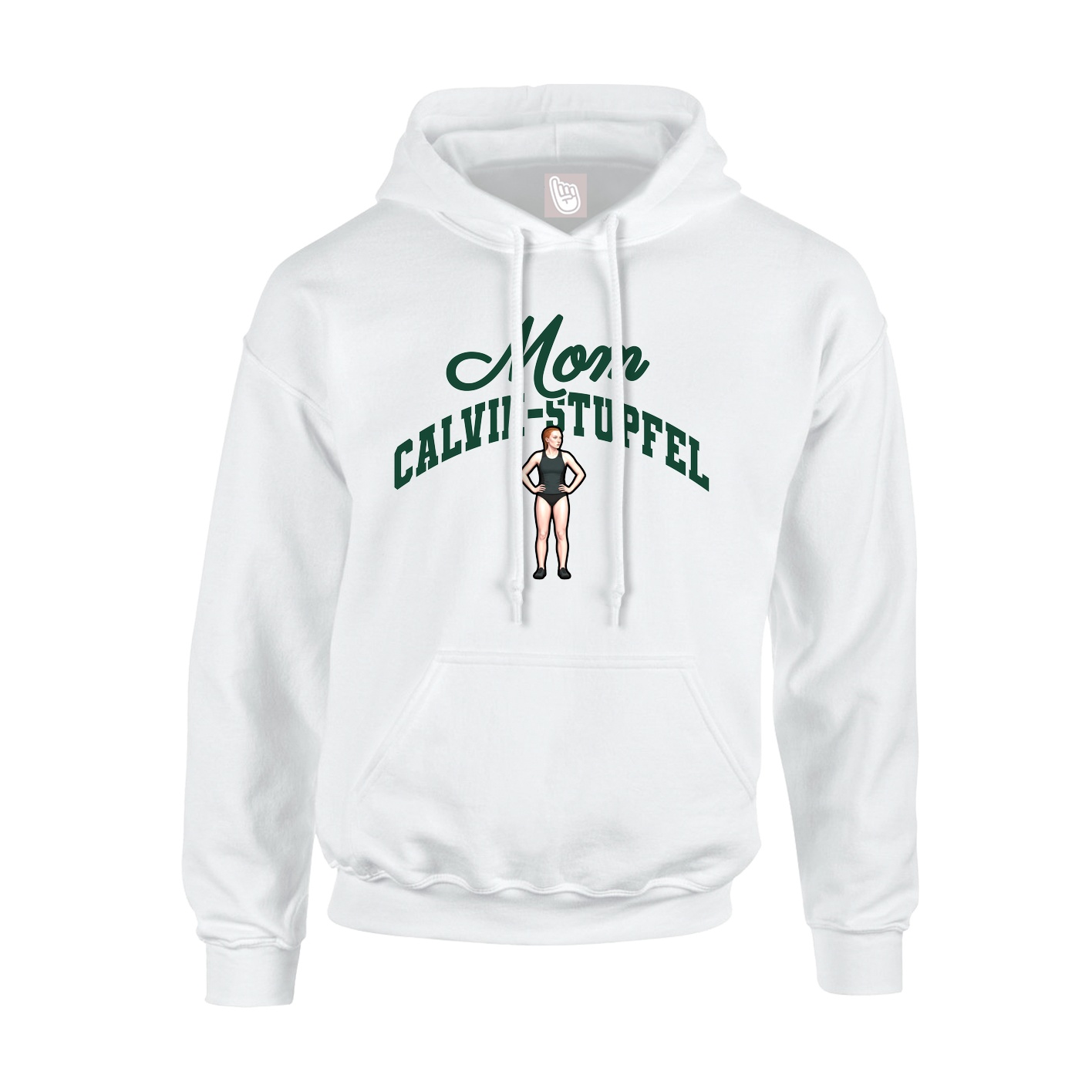 Youth Hoodie — Mothers Day Arch in White