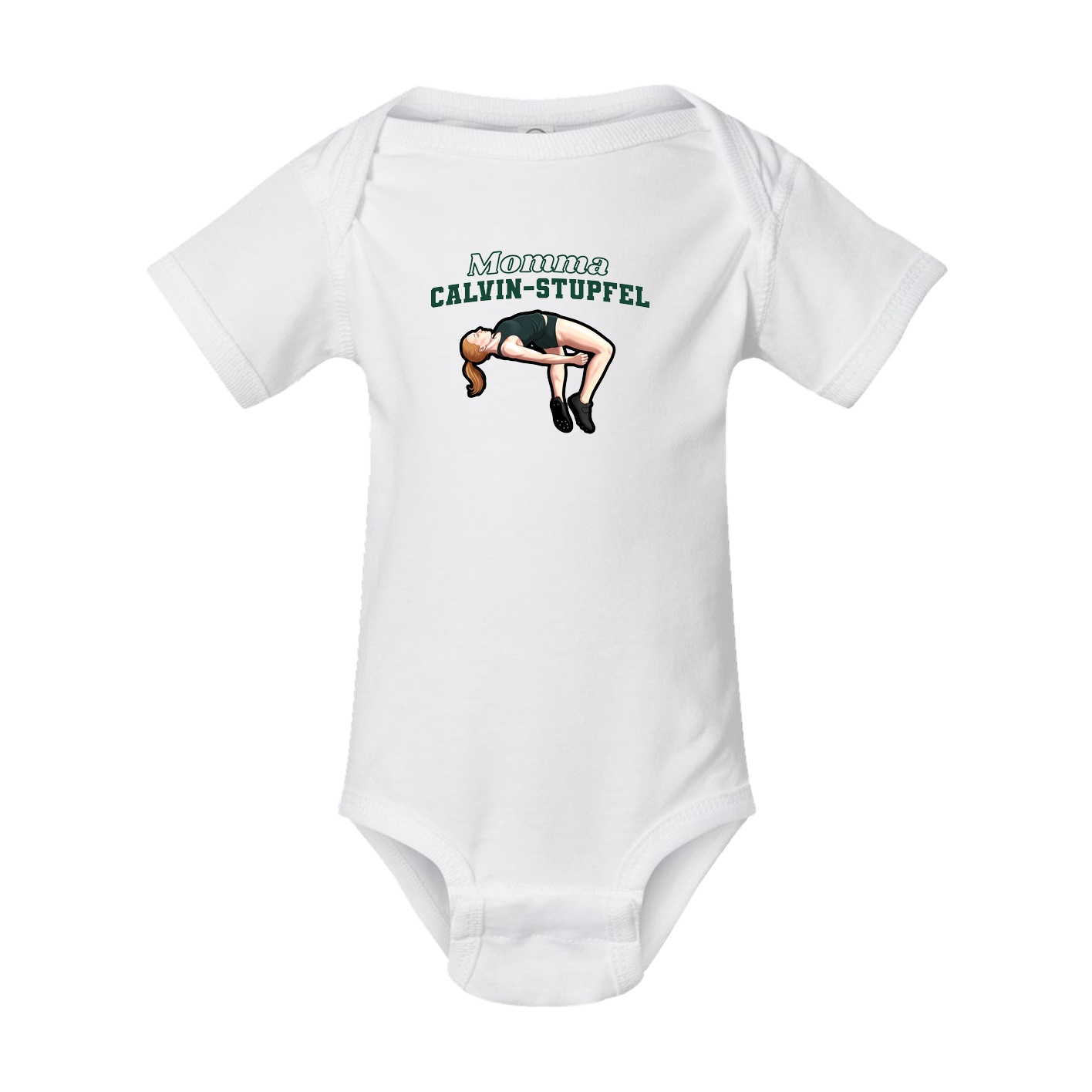 Baby Onesie — Mothers Day Block in White
