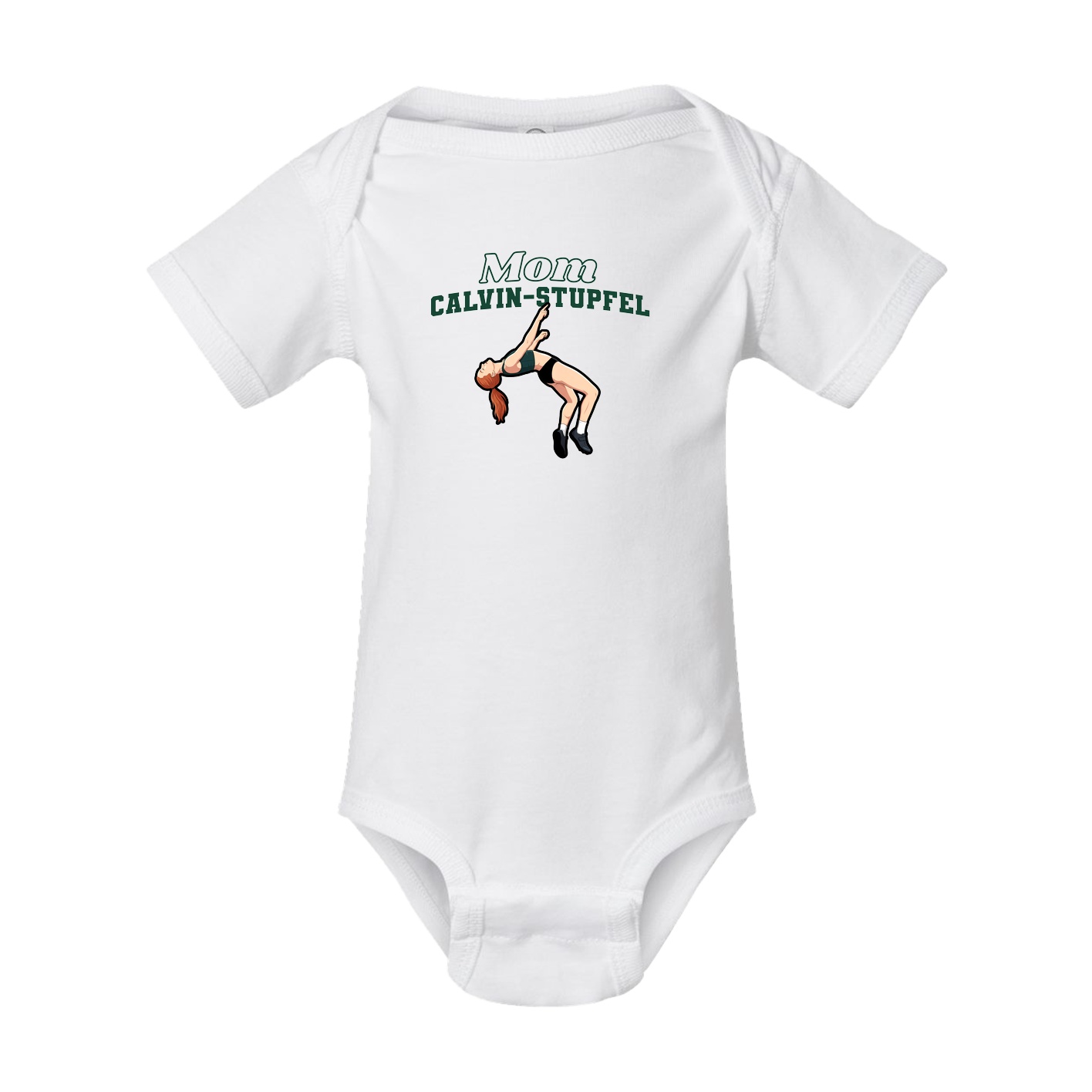 Baby Onesie — Mothers Day Block in White