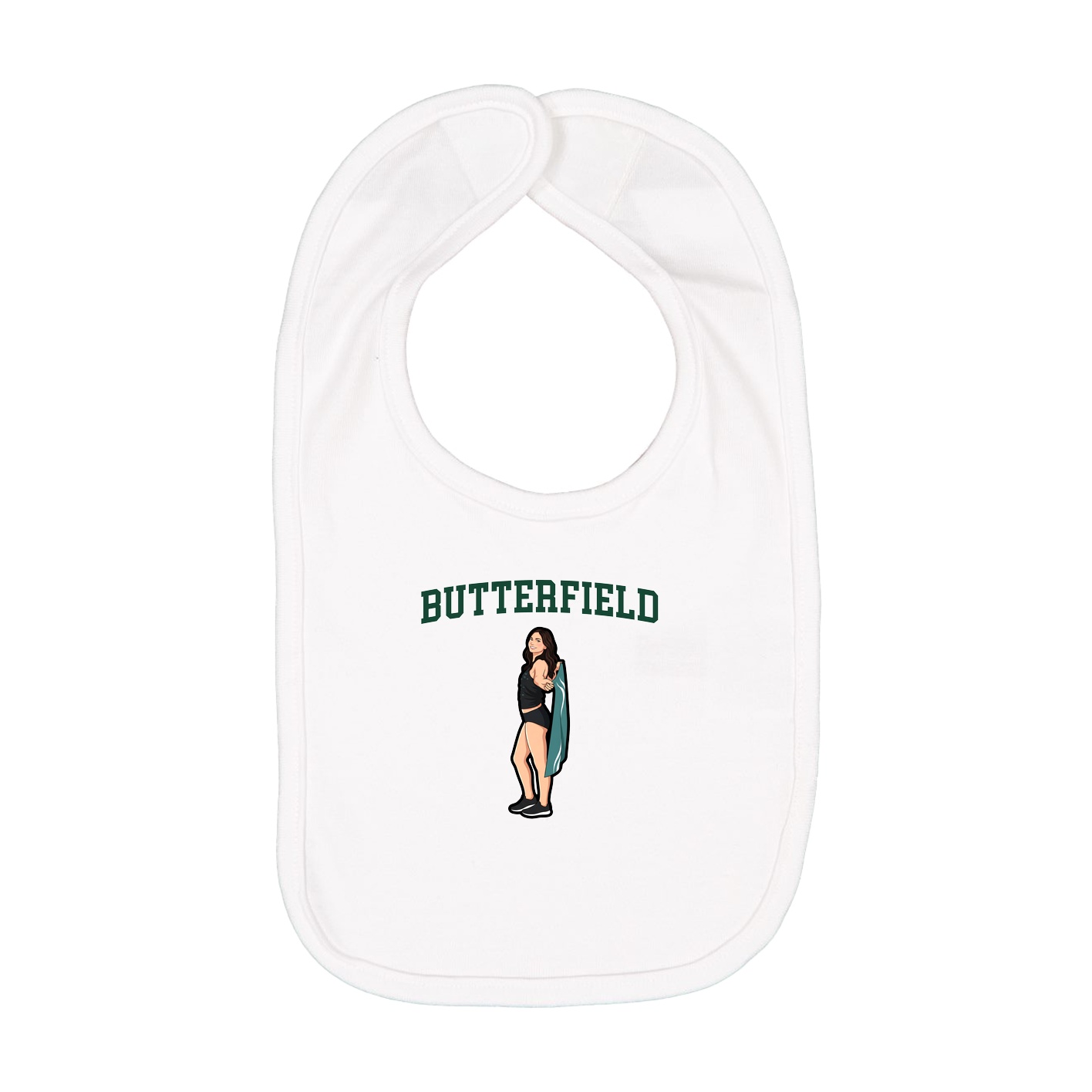 Infant Bib — Shirsey in White
