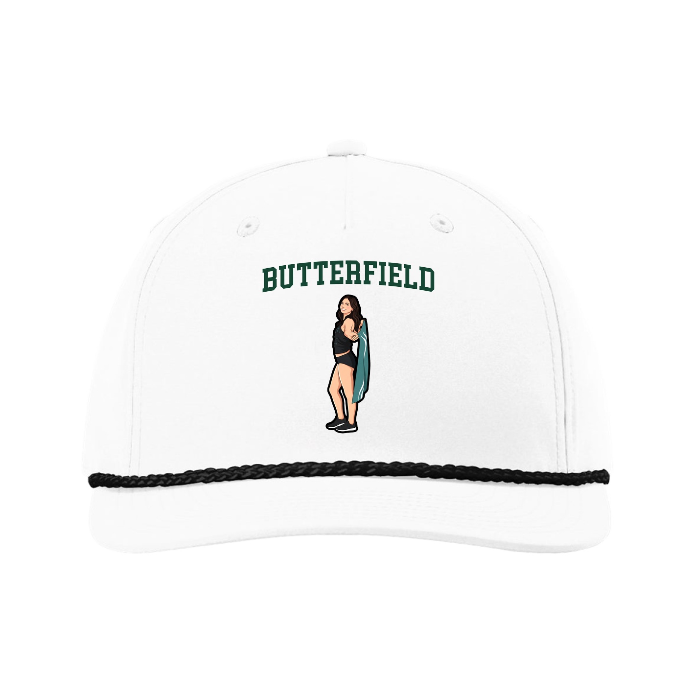 Five-Panel Classic Rope Cap — Shirsey in White