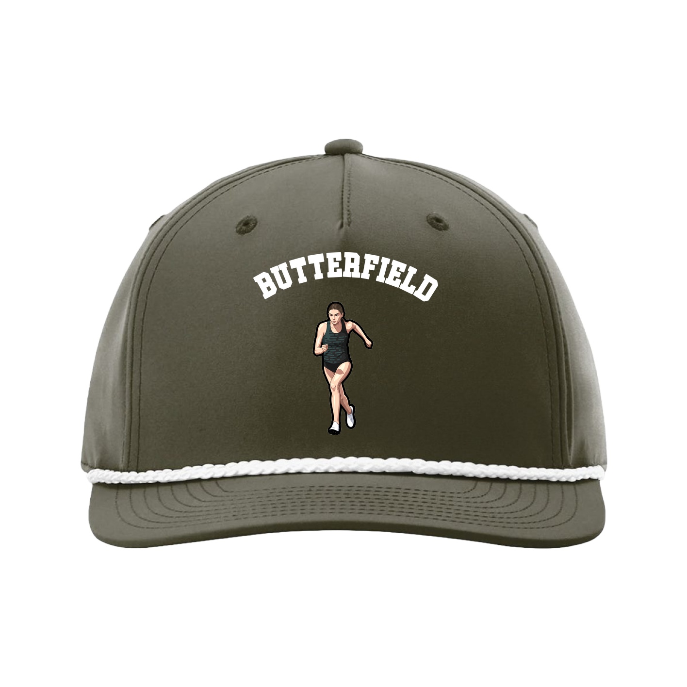 Five-Panel Classic Rope Cap — Shirsey Arch in Green