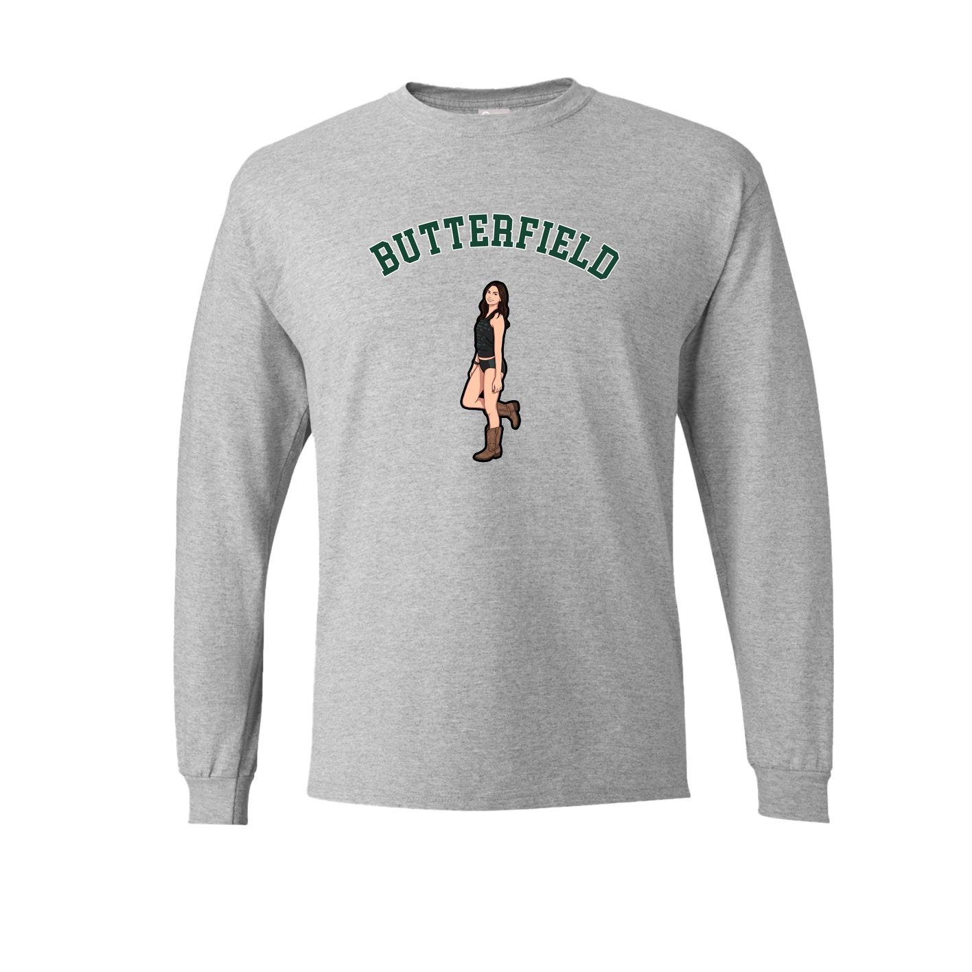 Long Sleeve Tee — Shirsey Arch in Grey