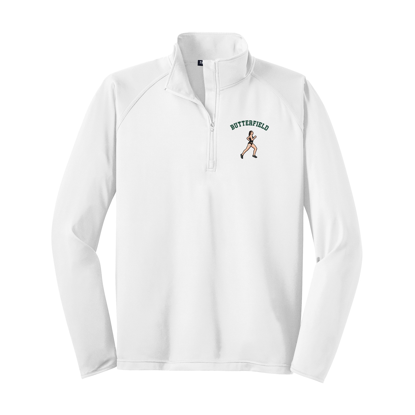 Q-Zip Pullover — Shirsey Arch in White