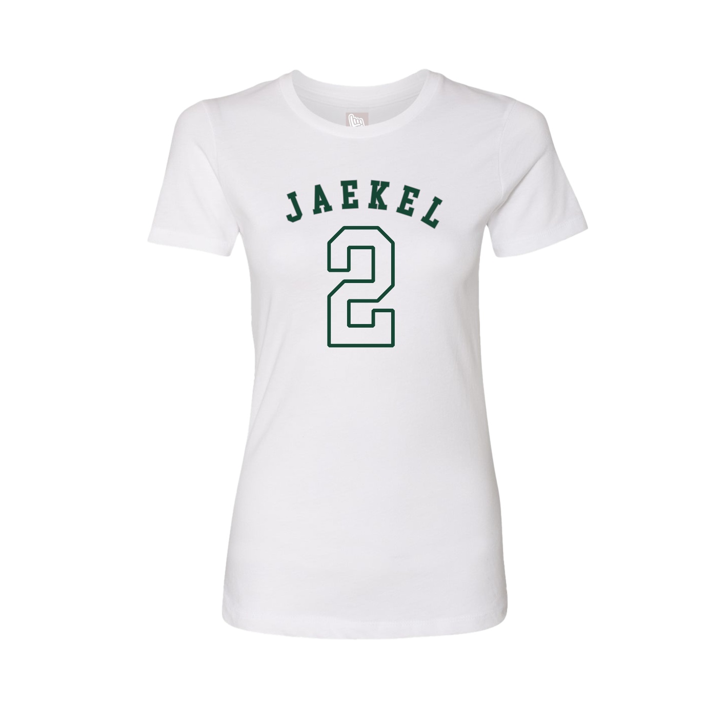 Fitted Women's Tee — Shirsey Arch in White